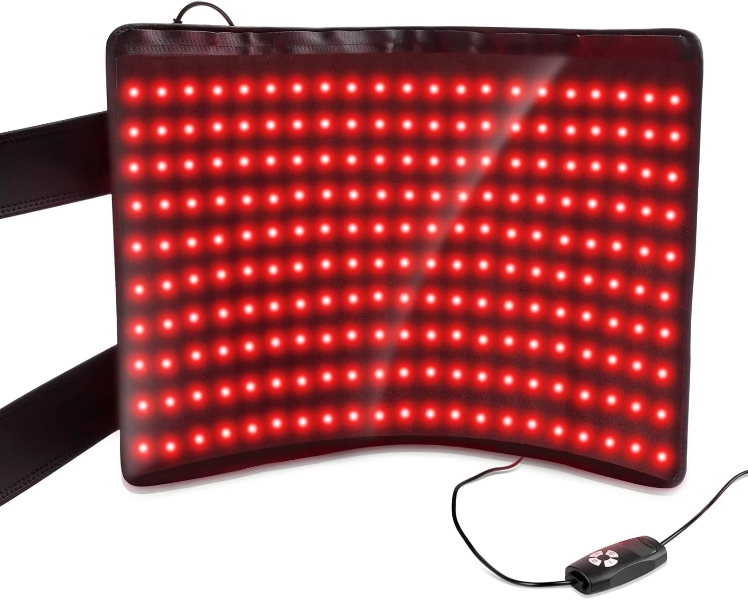 Flexible red light therapy pad designed for targeted treatment of specific areas such as joints, muscles, and lower back.