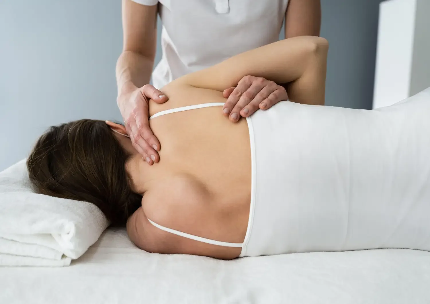 Hands-on rehabilitative therapy massage for pain relief, injury recovery, and restoring mobility