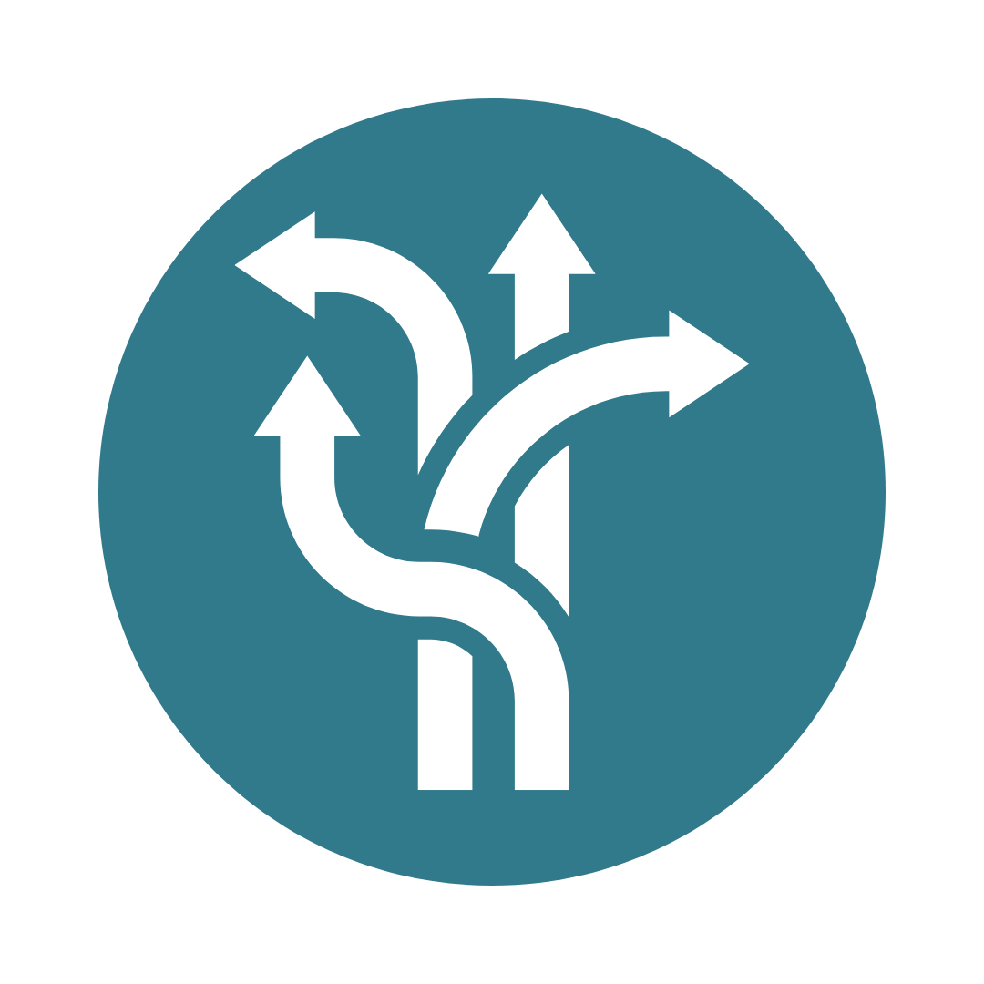 Icon representing improved mobility and flexibility