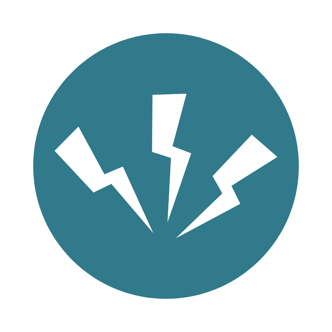 Icon representing relief from chronic pain