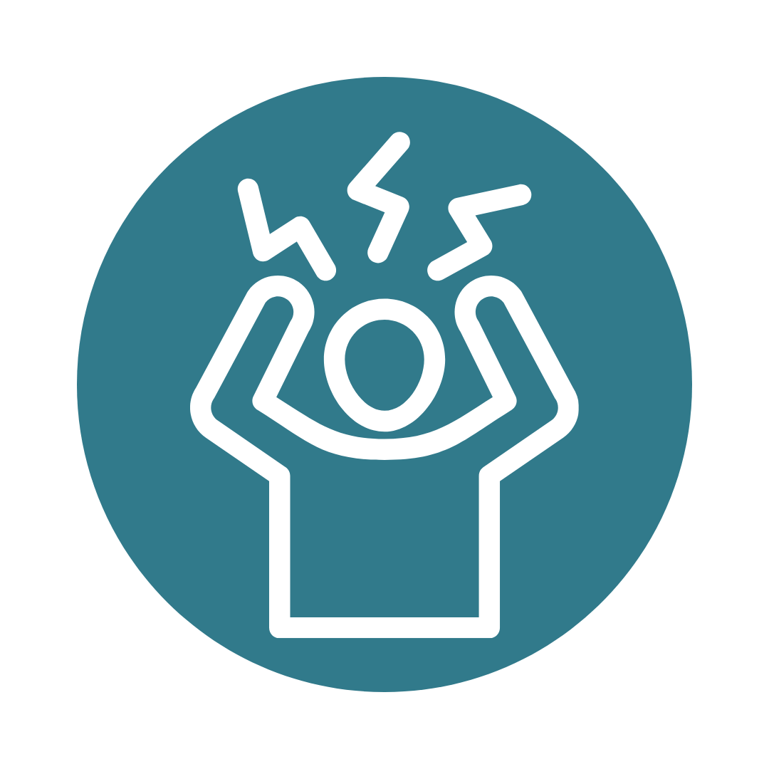 Icon representing release of muscle tension