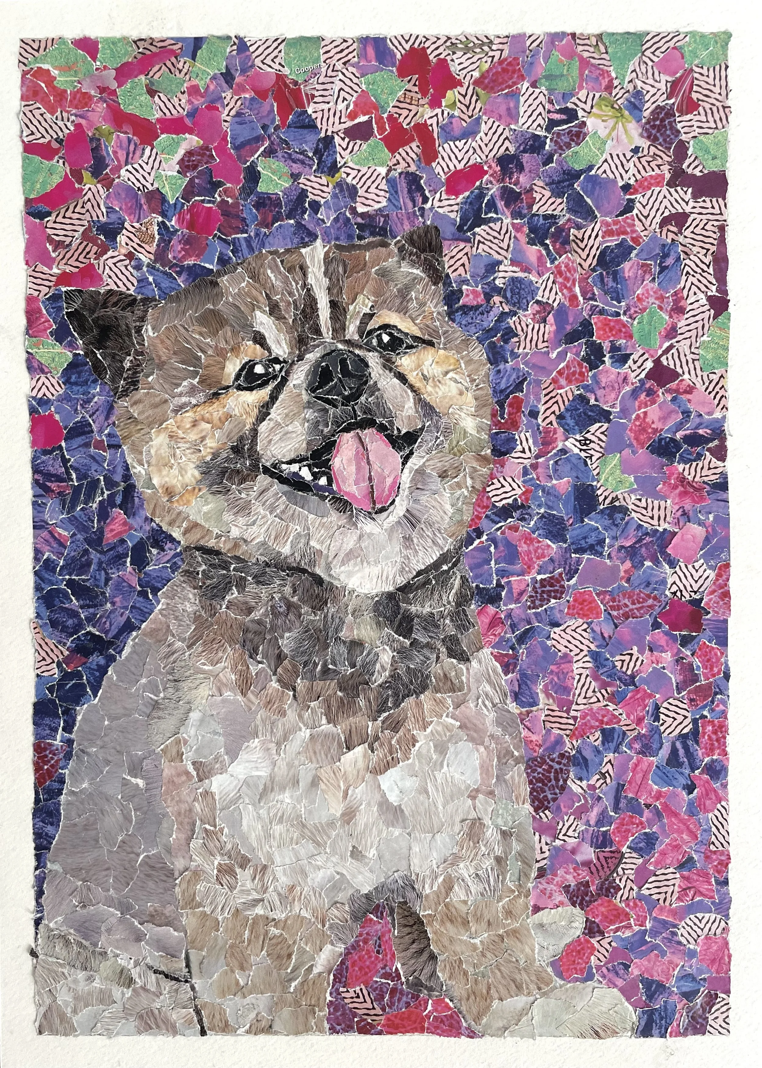 Bear
11" x 14"
October 2025
Hand-torn magazine pieces on paper