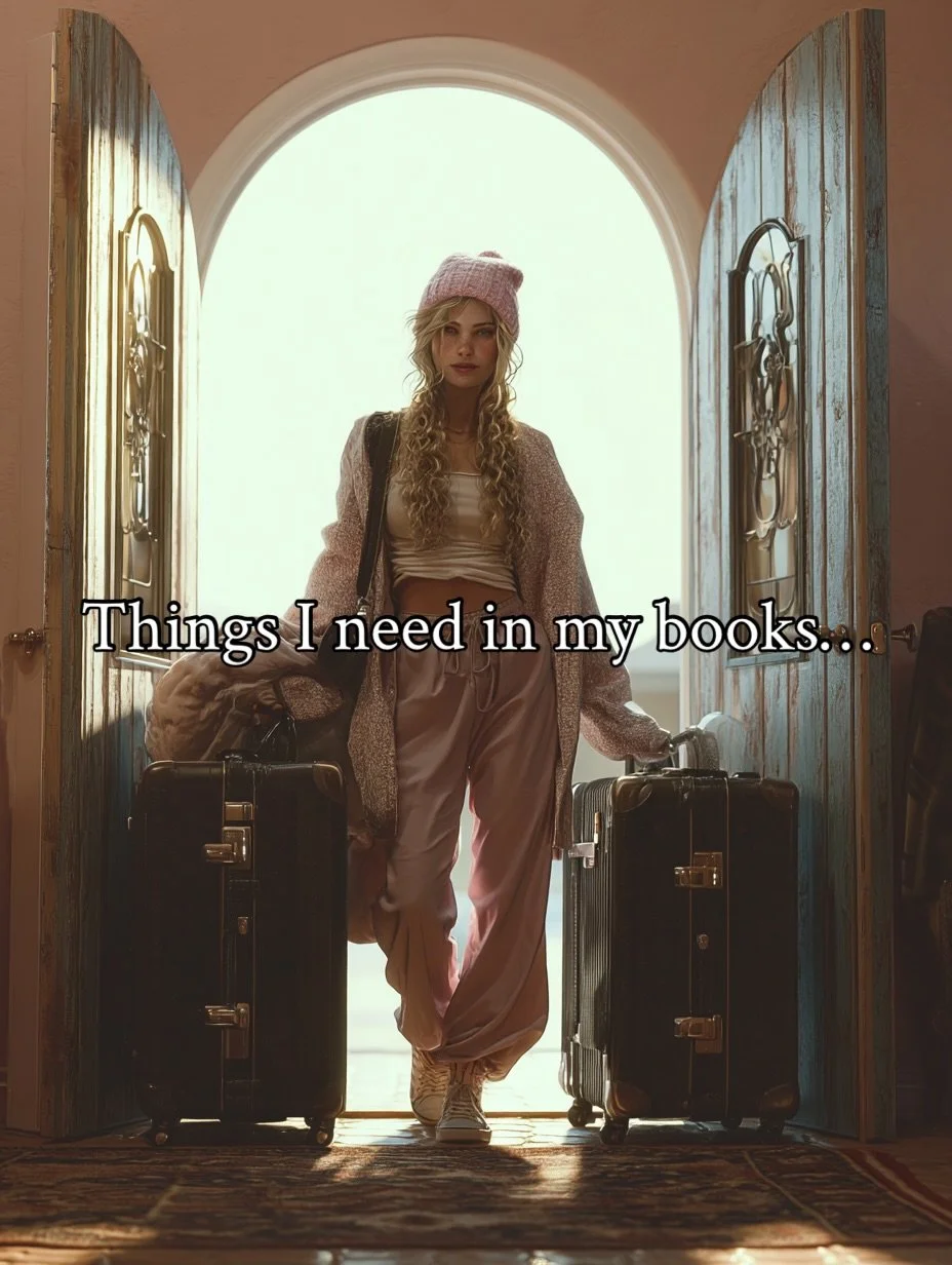 I got you&hellip; 

The great thing about writing a book is that I can write whatever the heck I want! 

So highlands, the Isle of Skye, magic, handsome Duke Lords, delectable villains and plenty of banter - are a given! 

Buy my favourite trope has 