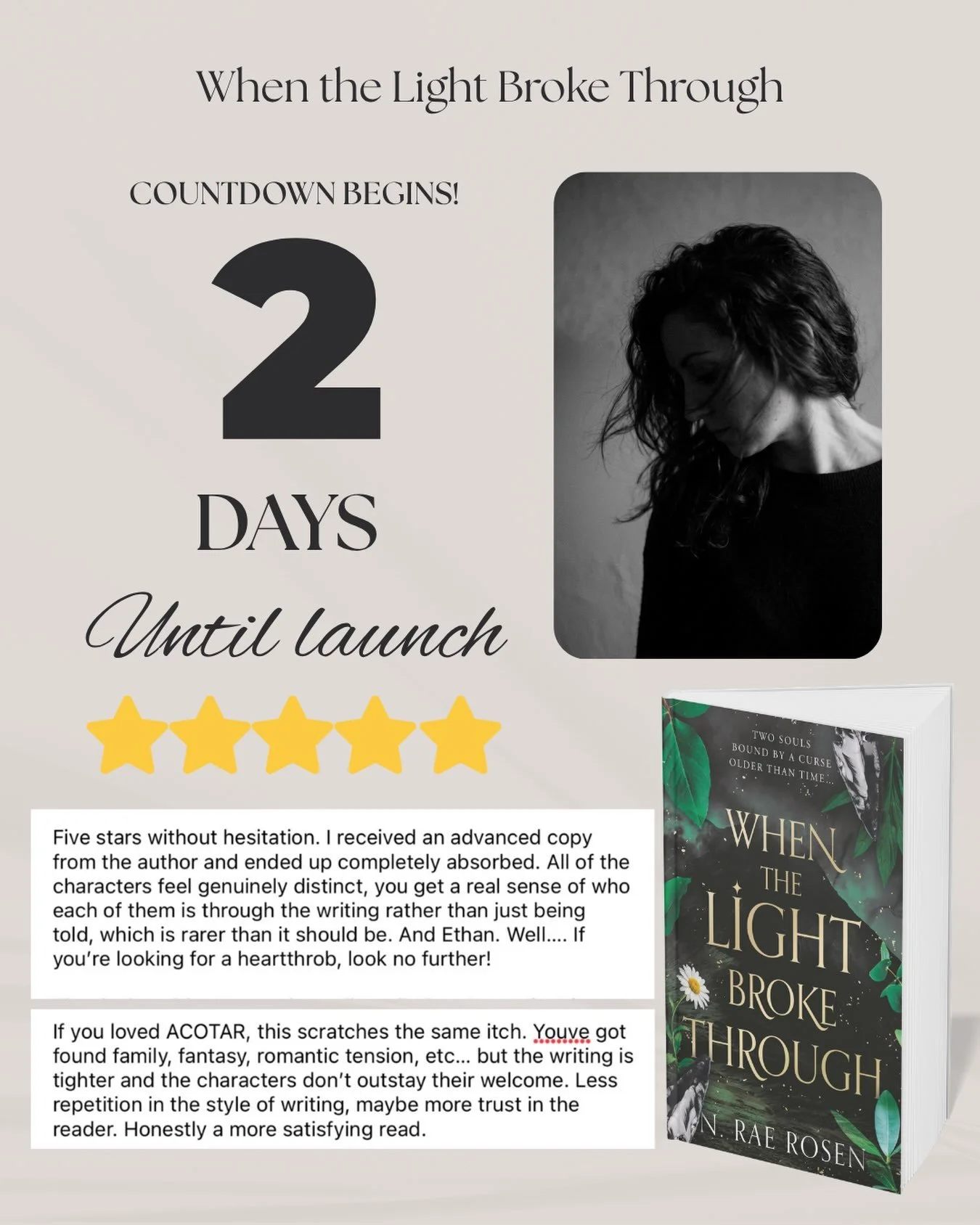 The countdown is ON!!

Just 2 days until you all get to come and adventure with me in both Scotland AND Liravel! 

I can&rsquo;t wait for you to meet my besties!! 

#newrelease #indieauthor #romantasy #yafantasyauthor #acotar