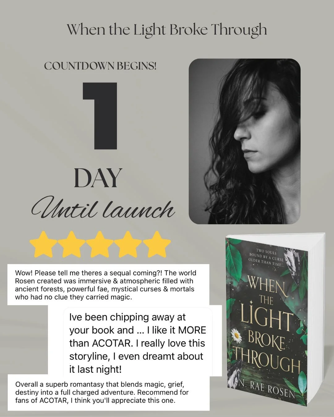TOMORROW!!! 

I cannot believe that TOMORROW my secret baby will be available to the masses!! 

I have been completely blown away by the reception it&rsquo;s had so far, never in a million years did I expect some of the words that have been said!

Th