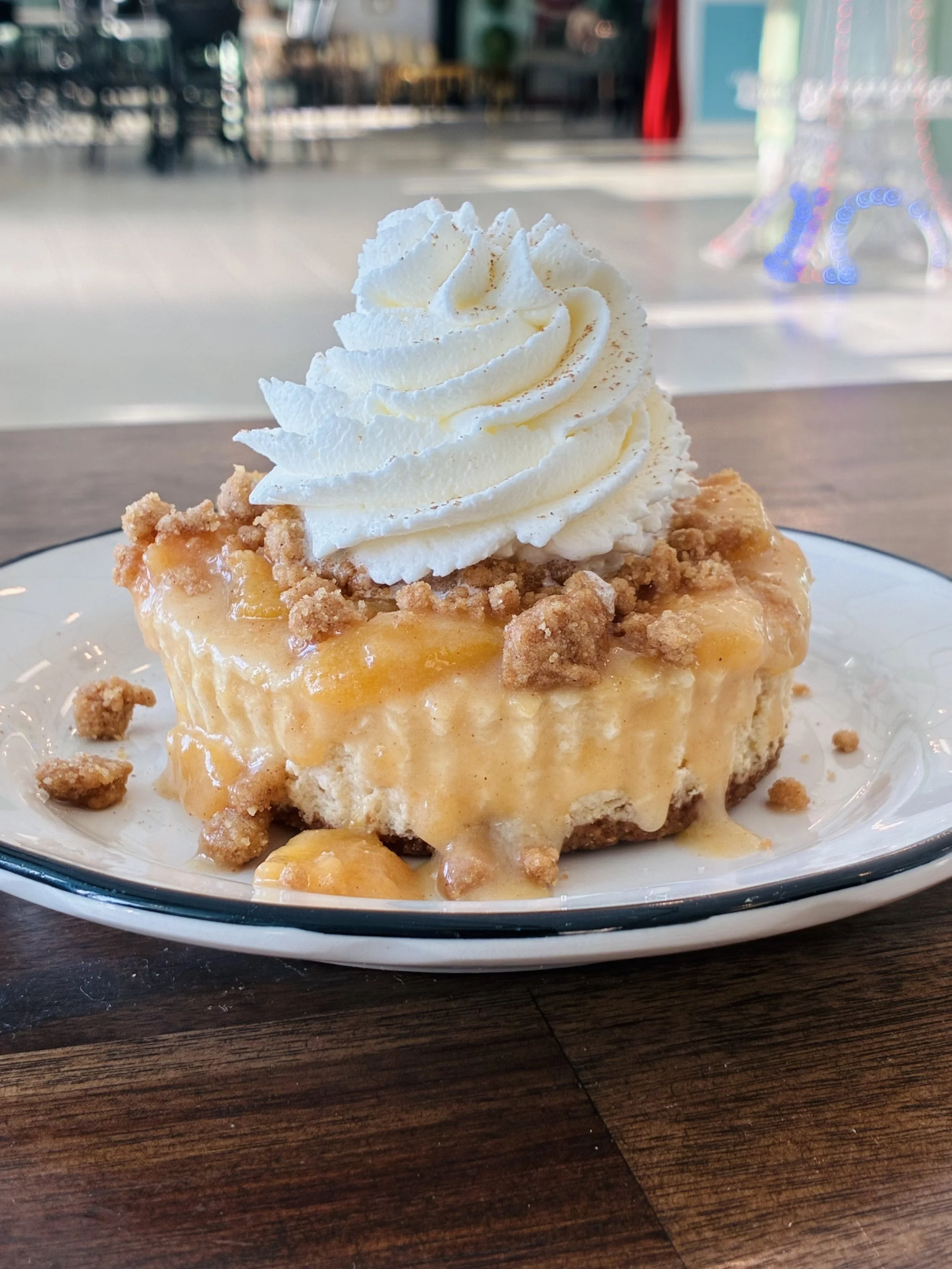 Peach Cobbler Cheesecake