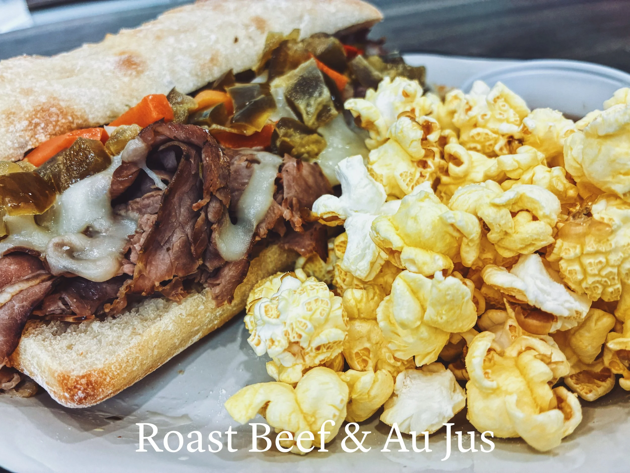 Roast Beef & Au Jus Sandwich