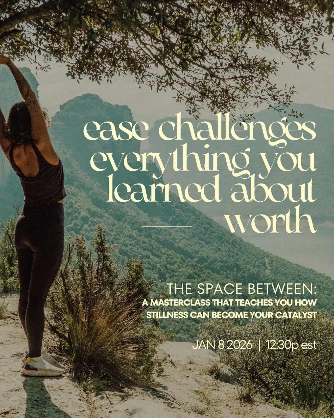 Ease challenges everything you were taught about worth.

Because somewhere along the way, your system learned:
If it&rsquo;s not hard, it doesn&rsquo;t count.
If I&rsquo;m not pushing, I&rsquo;m falling behind.
If I slow down, I&rsquo;ll lose momentu