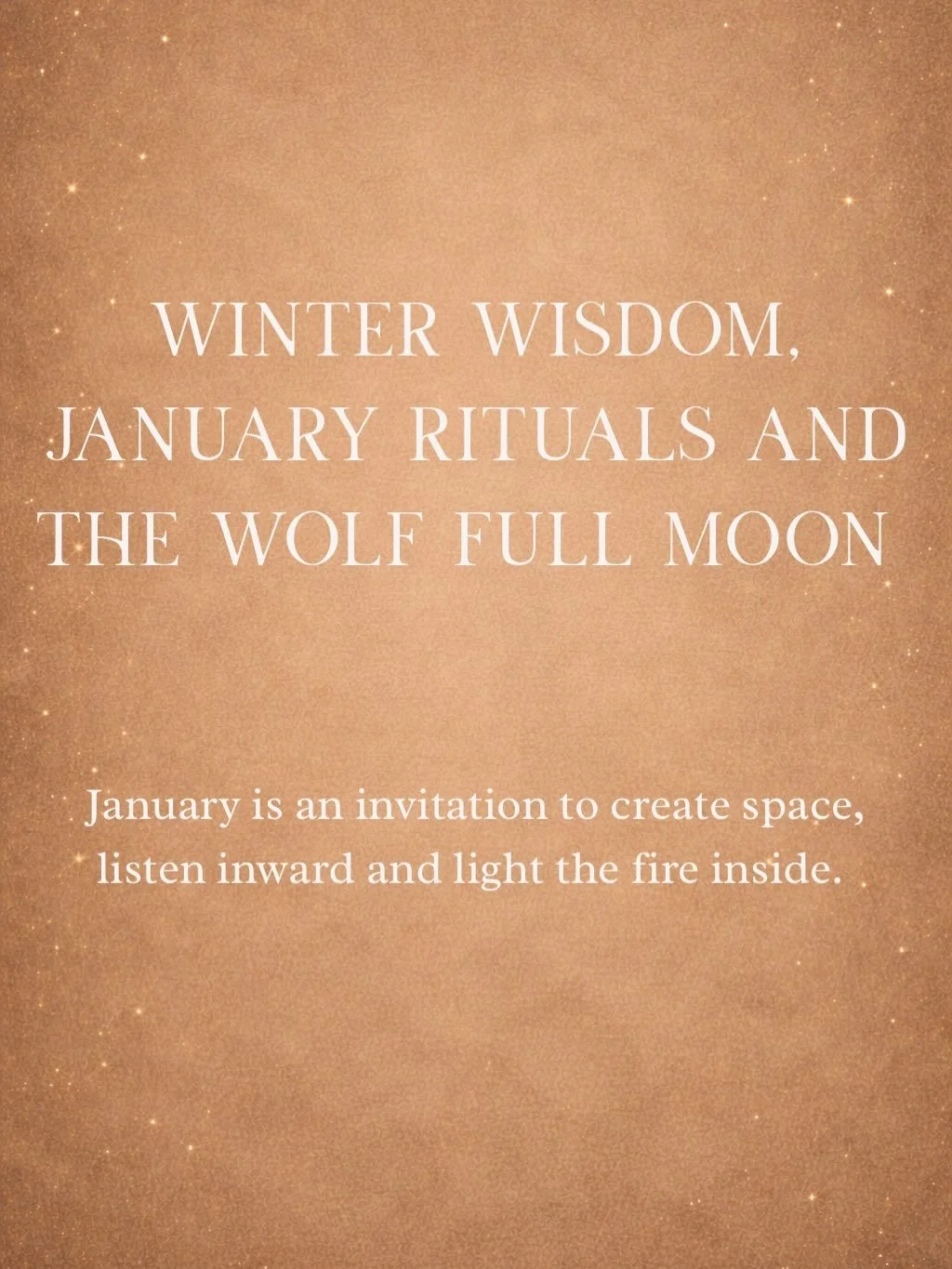 ❄️January carries an urgency to begin. Even when done mindfully - set intentions, name visions, create a new morning routine - it&rsquo;s important to note that we are in the middle of winter. 

I find myself getting more curious abut what happens wh