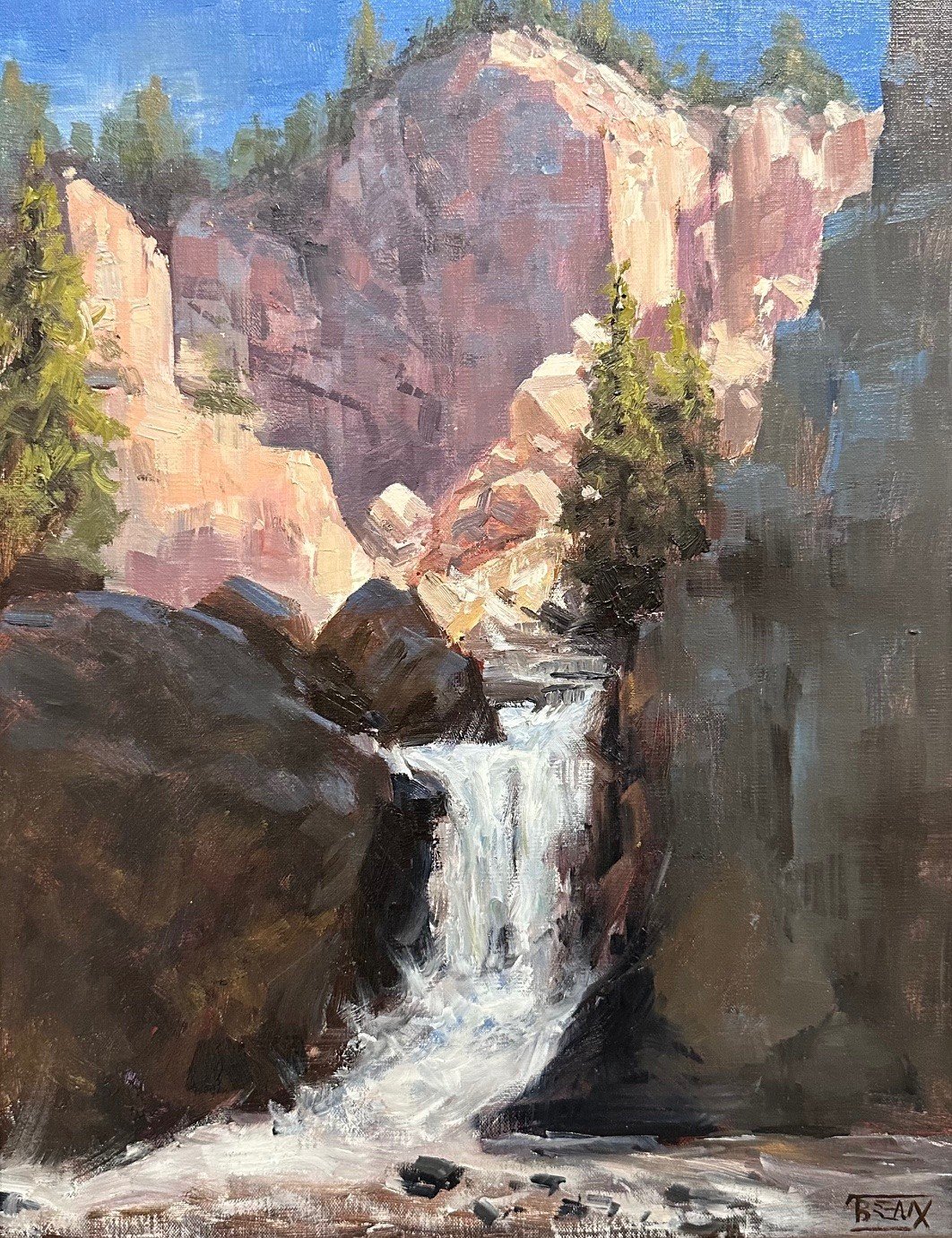 "Boulder Falls" - $1,000