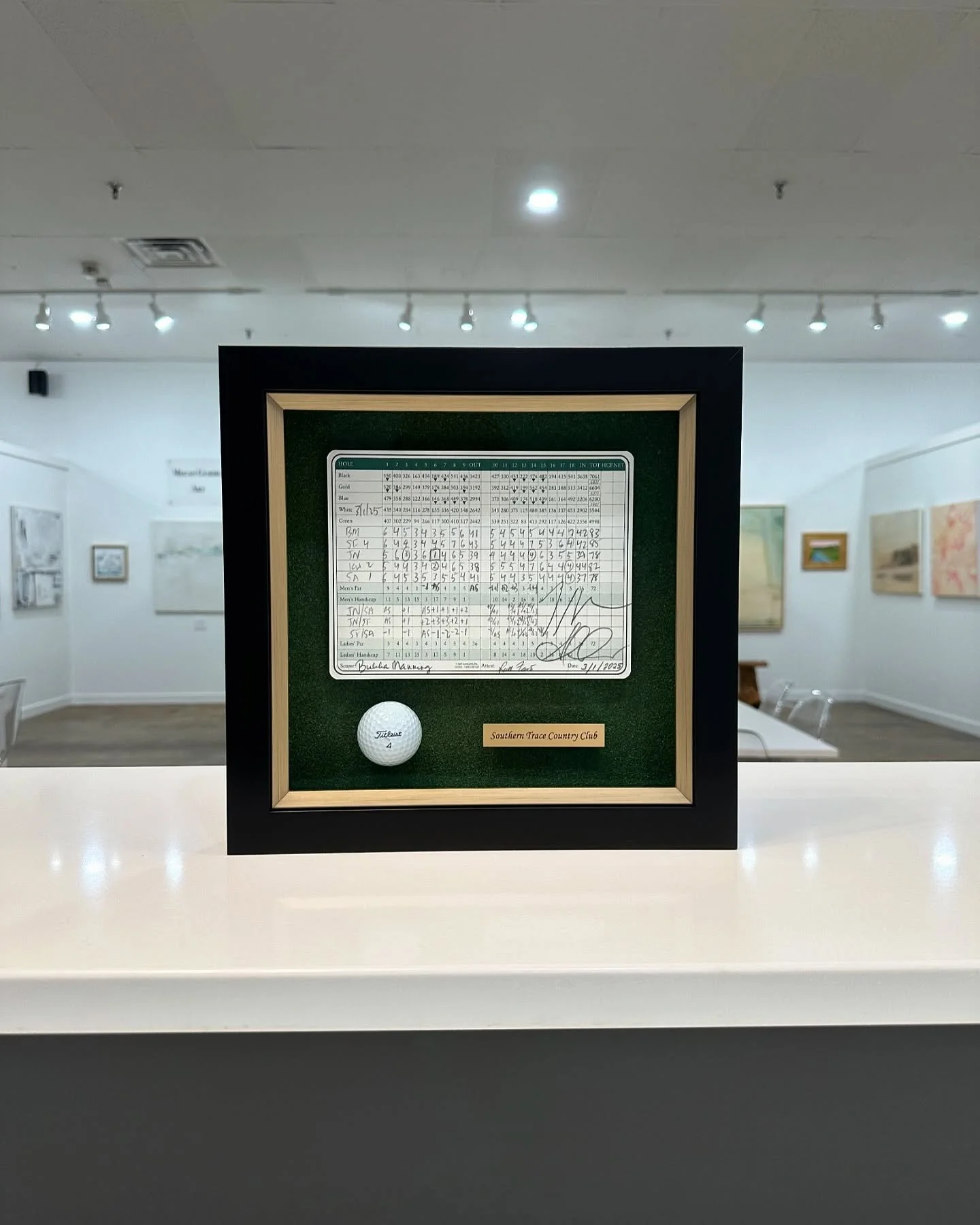 A hole in one? β³οΈππ½ yes- we’ve framed a few! π
.
.
.
#waddellsgallery #customframing #shadowbox #shadowboxframe #framing #holeinone