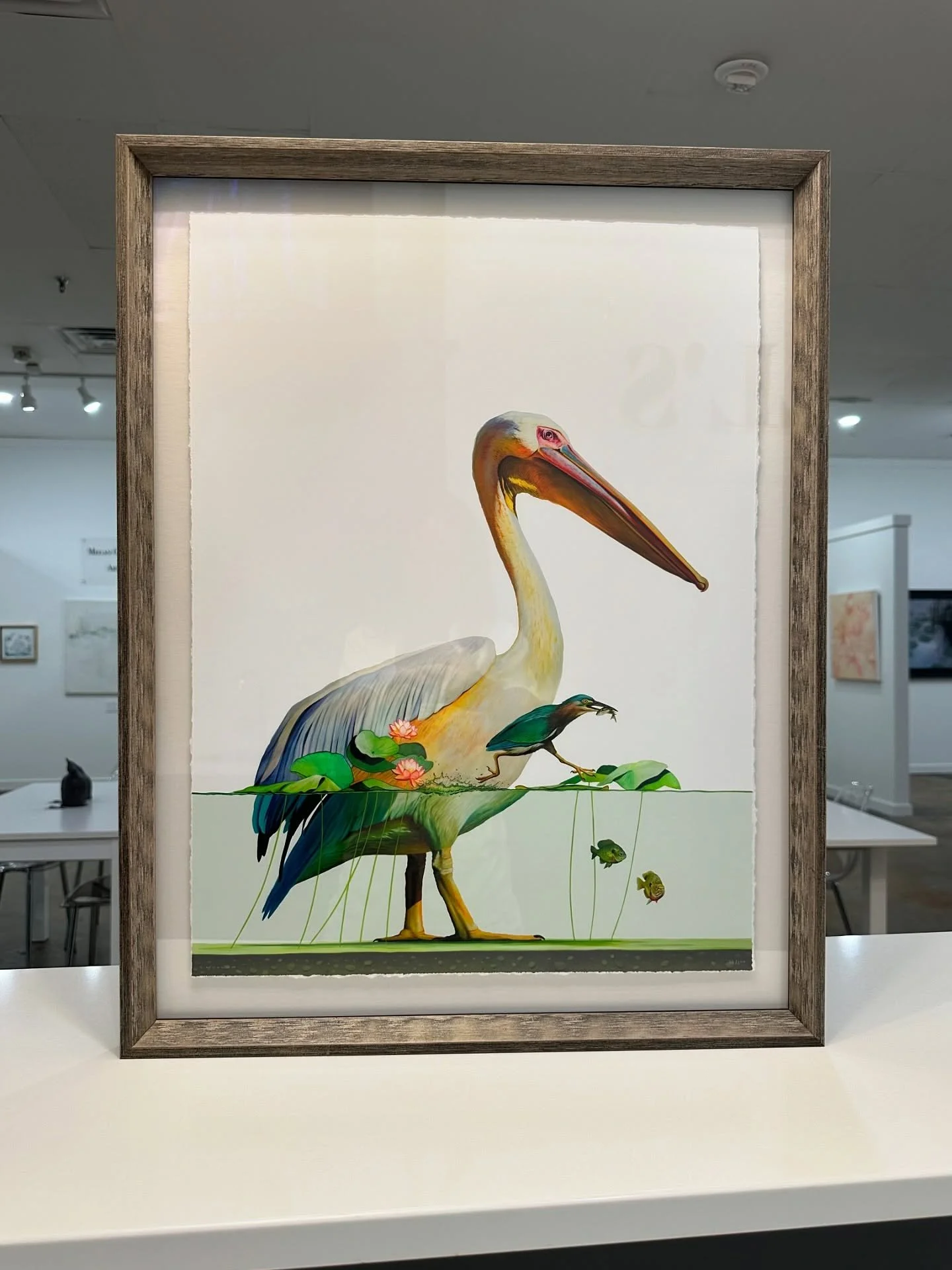 We love floating your pieces! βοΈ Swipe to see some of our favorite floated pieces πβ‘οΈ
π‘ Floating is a mounting technique where the artwork is attached to a backing material in a way that leaves a visible space between the artworks edges and the fr