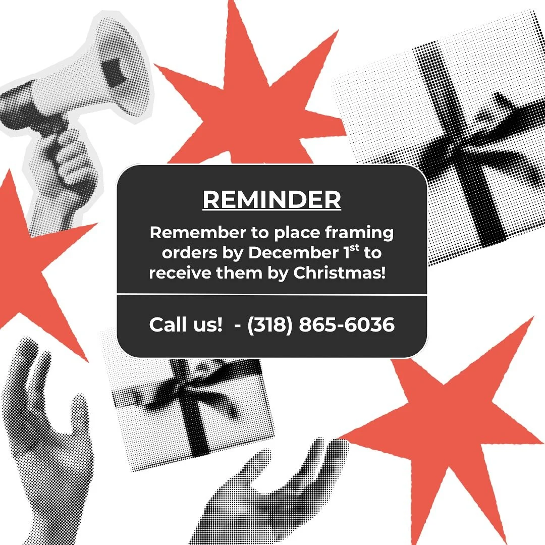 11 business days left to have your pieces guaranteed for Christmas! 💌🎄✨ Need ideas? Check out the pinned post on our profile! 😉 
.
.
. 
#waddellsgallery #customframing #artgallery