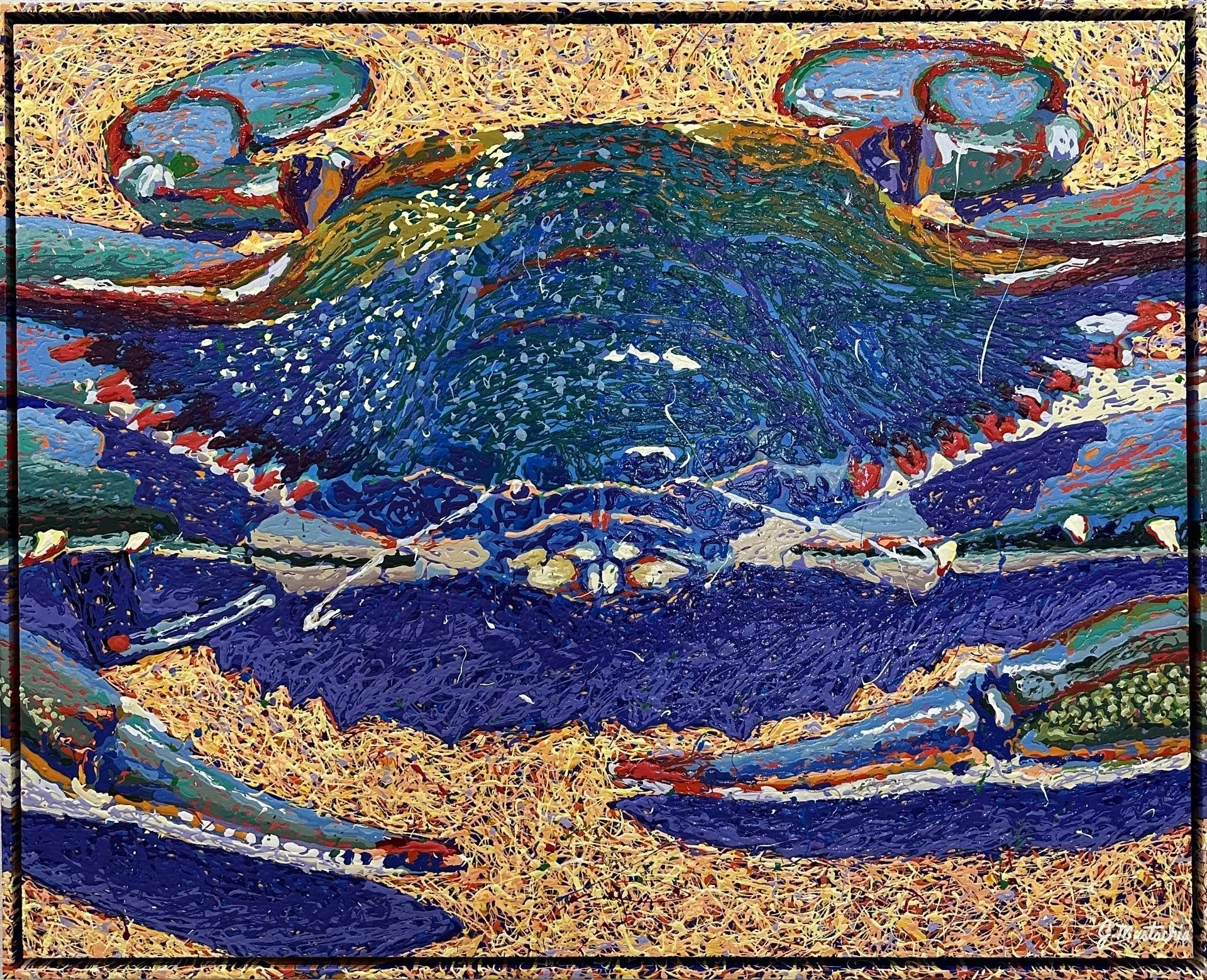 "Shell Game" (62" x 50" - framed) $6,700