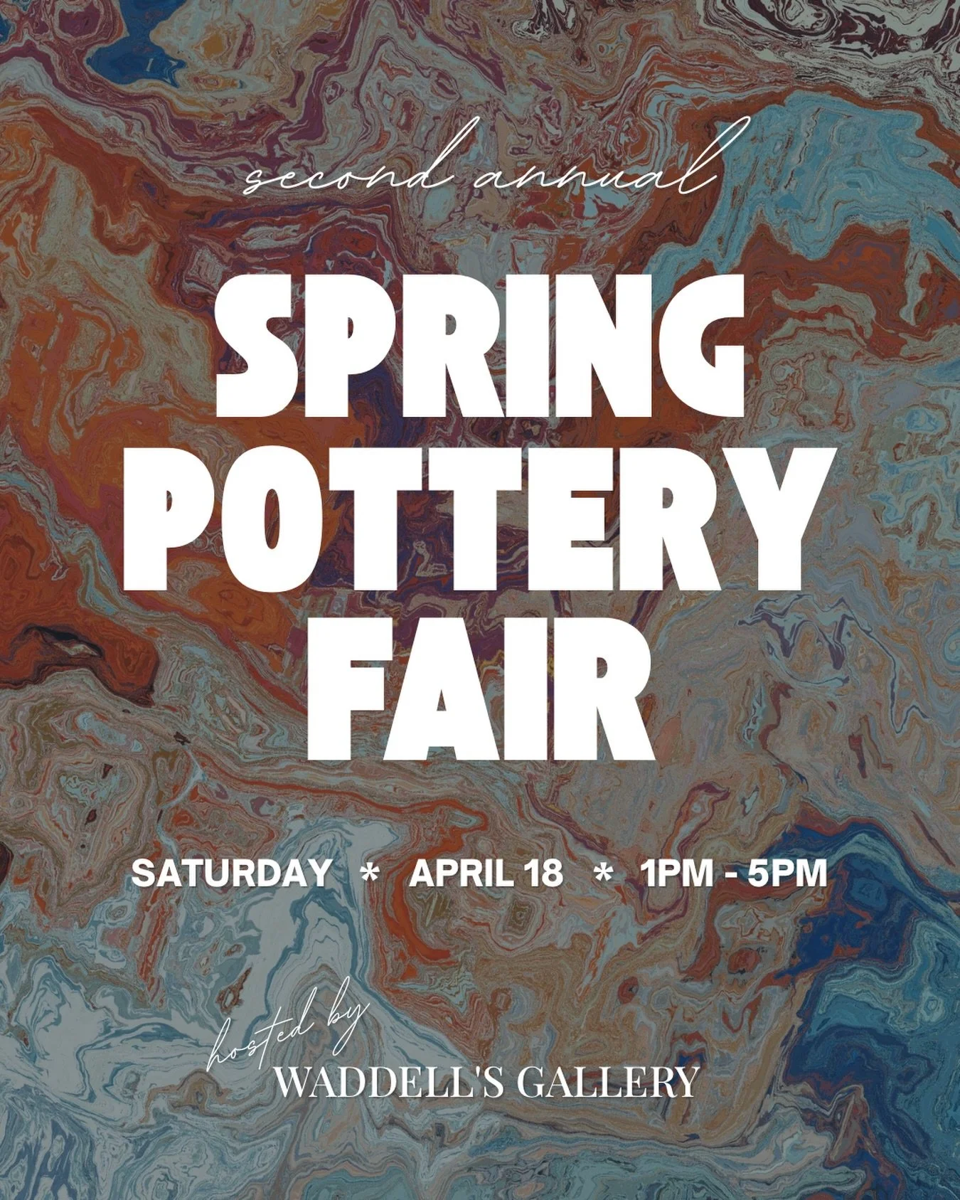 IT&rsquo;S BACK!!! MARK YOUR CALENDARS! 🗓️ Stay tuned for more details 🤭 
.
.
. 
#waddellsgallery #artgallery #potteryfair