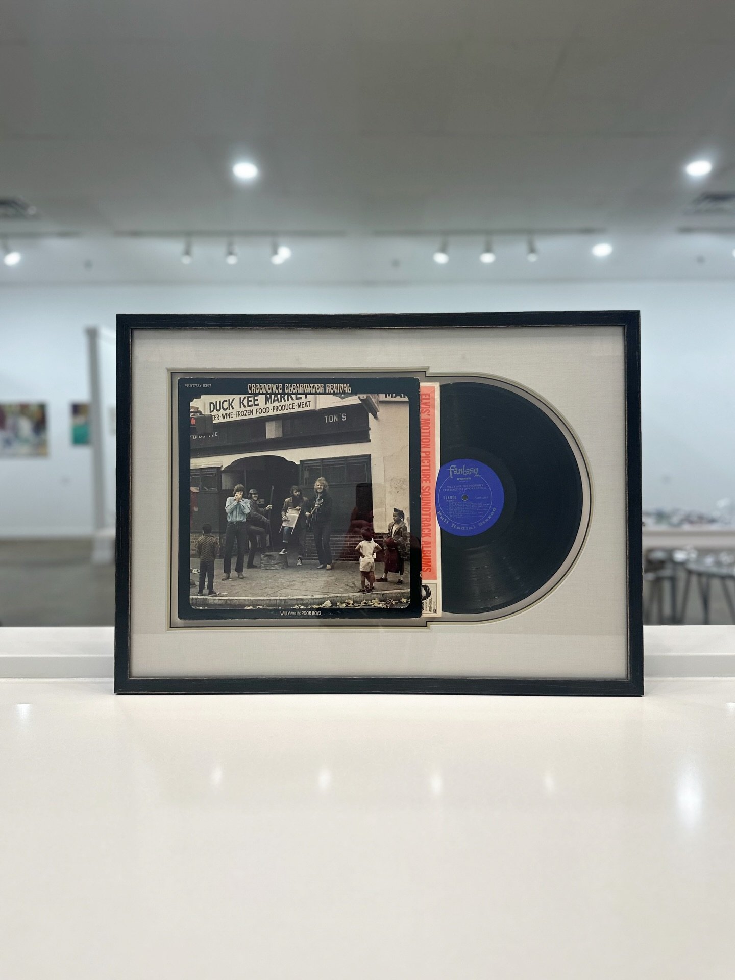 Music lover? We&rsquo;ve got some ideas 👀 
.
.
. 
#waddellsgallery #customframing #framedalbum