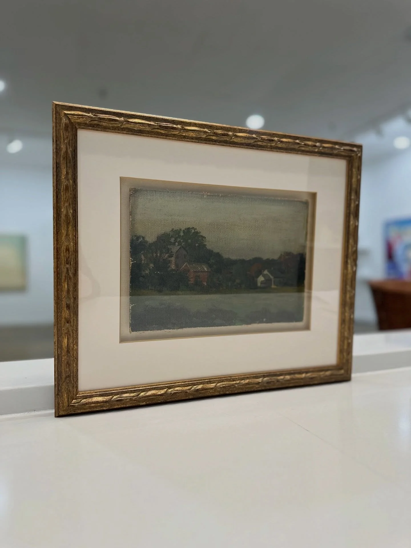 We love reframing your older pieces and giving them new life- swipe to see the before! 🫢 
.
.
. 
#waddellsgallery #customframing #reframing