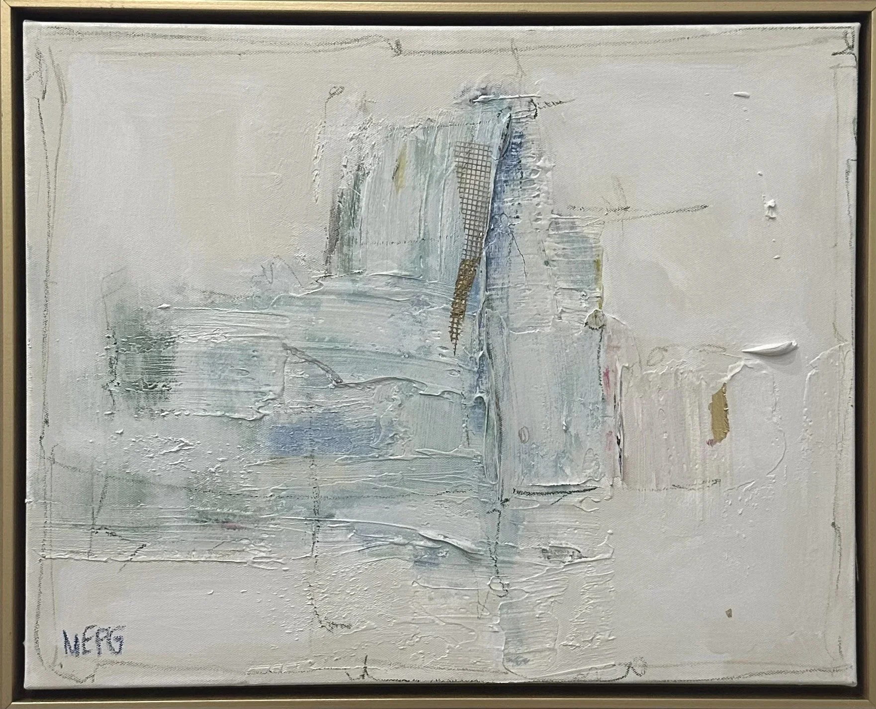 "Where Blue Lingers 2" (16" x 20" framed) $385