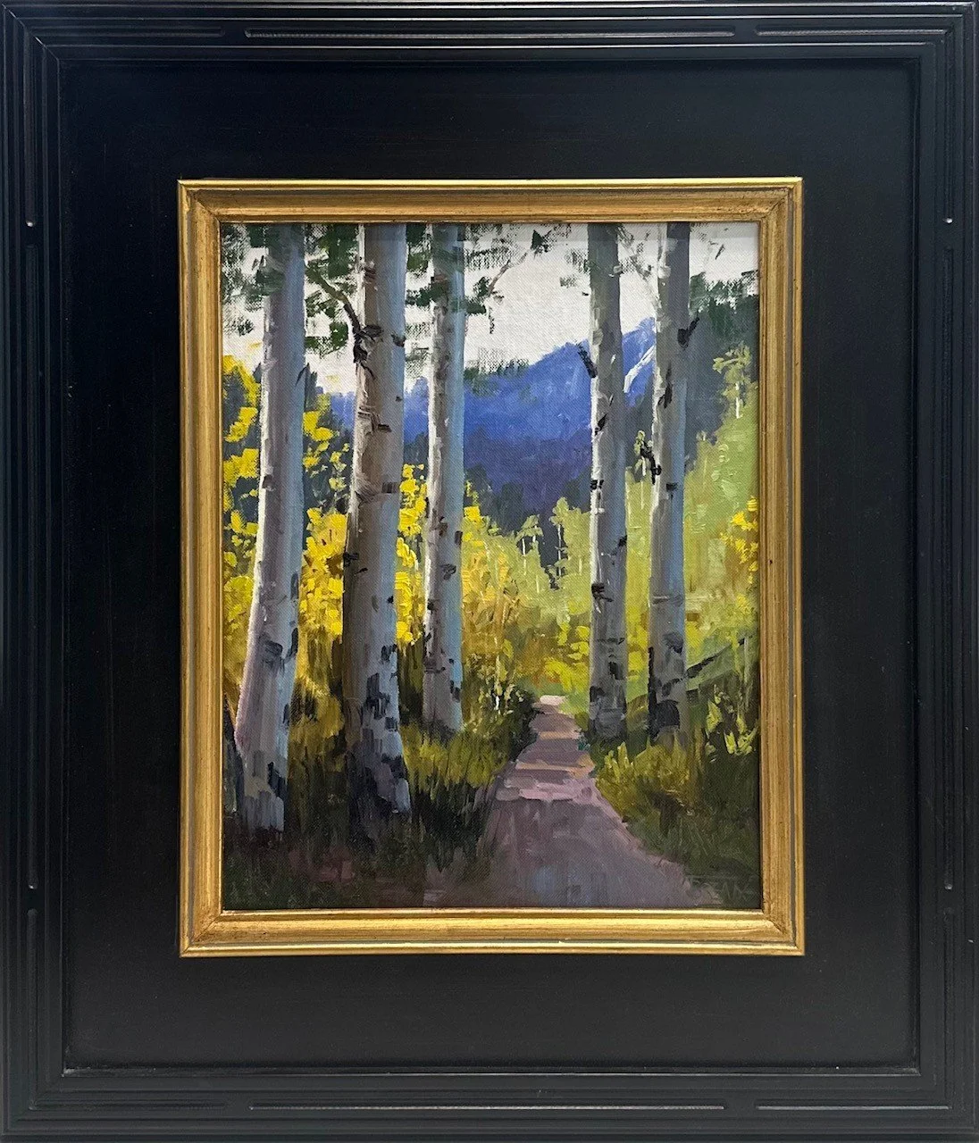 "Overlook Trail" (19.5 x 22.5 framed) $1,200