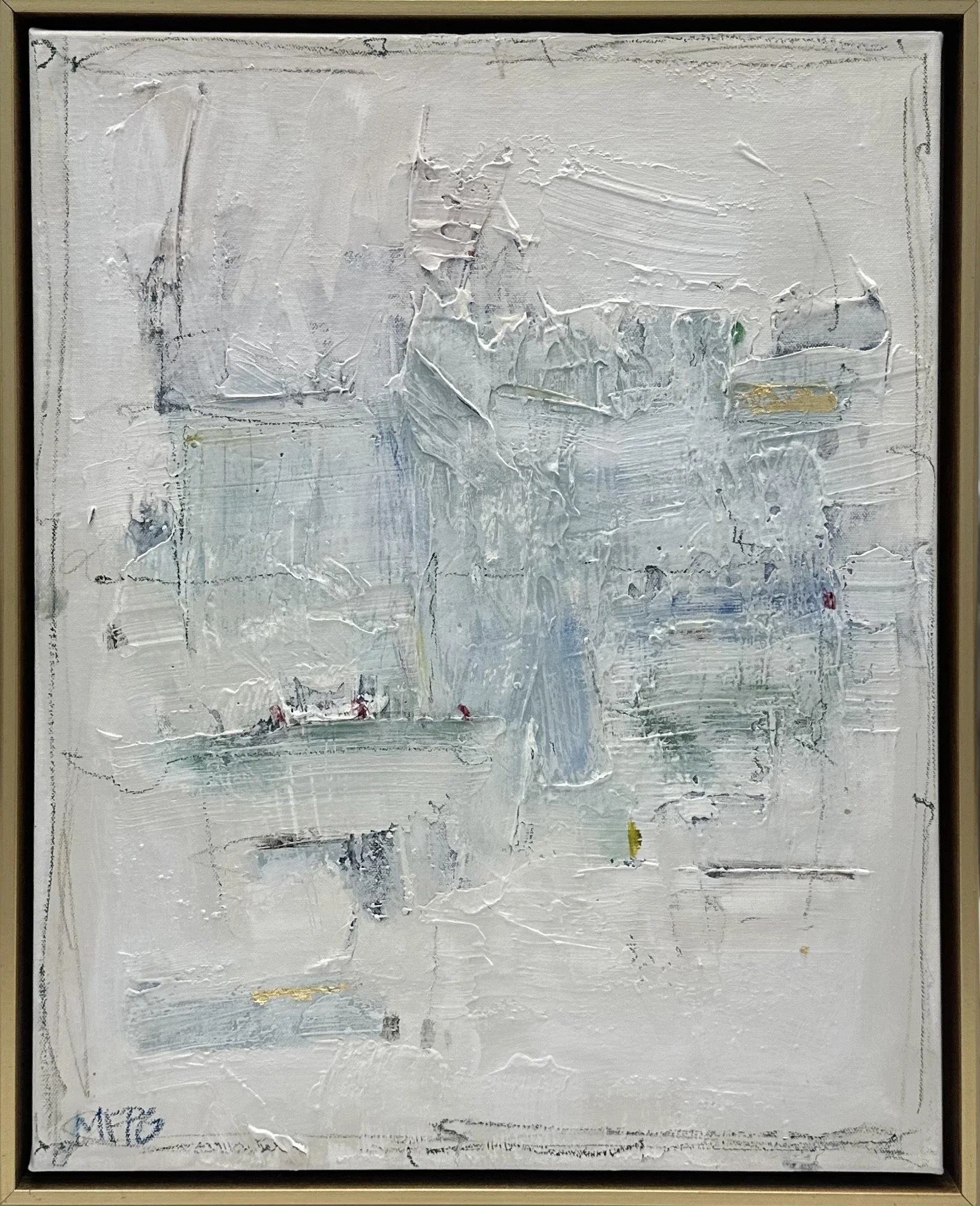 "Where Blue Lingers 1" (16" x 20" framed) $385