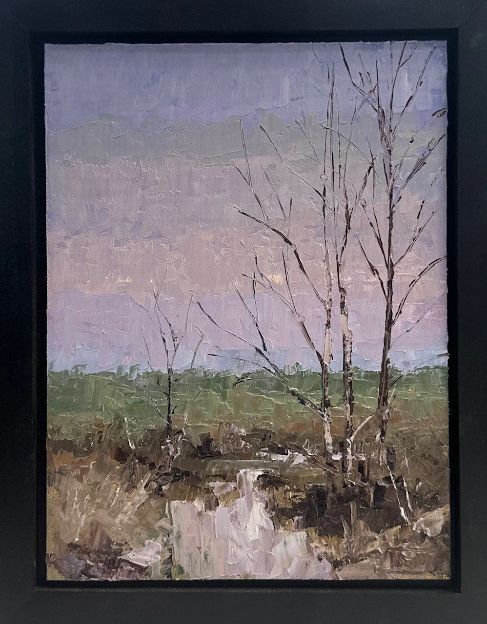 "The Birches" study (11" x 14" framed) $550