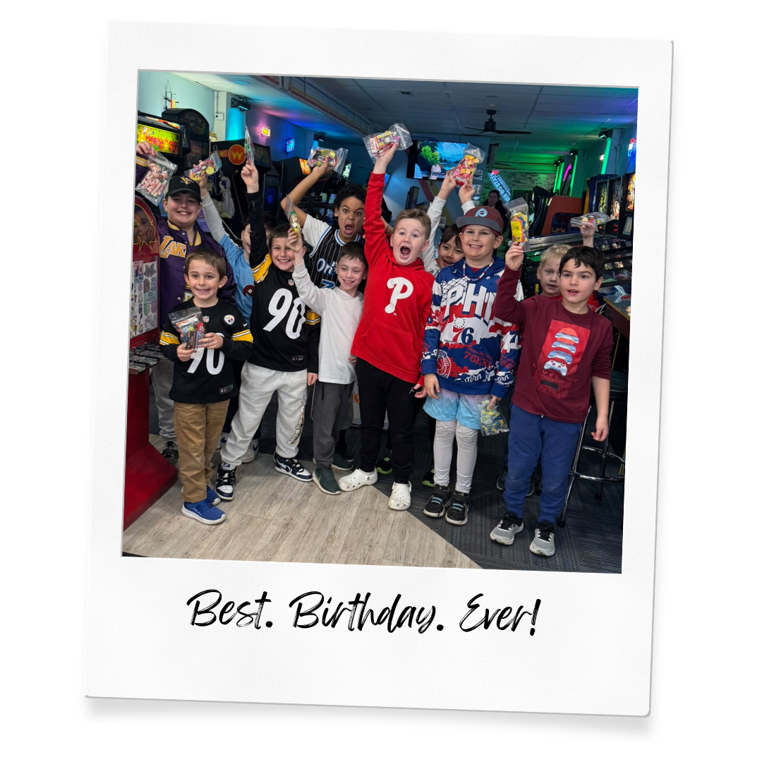 Drexel Hill kids party ideas, arcade near me Drexel Hill, birthday party facility Drexel Hill, BYOB party Drexel Hill