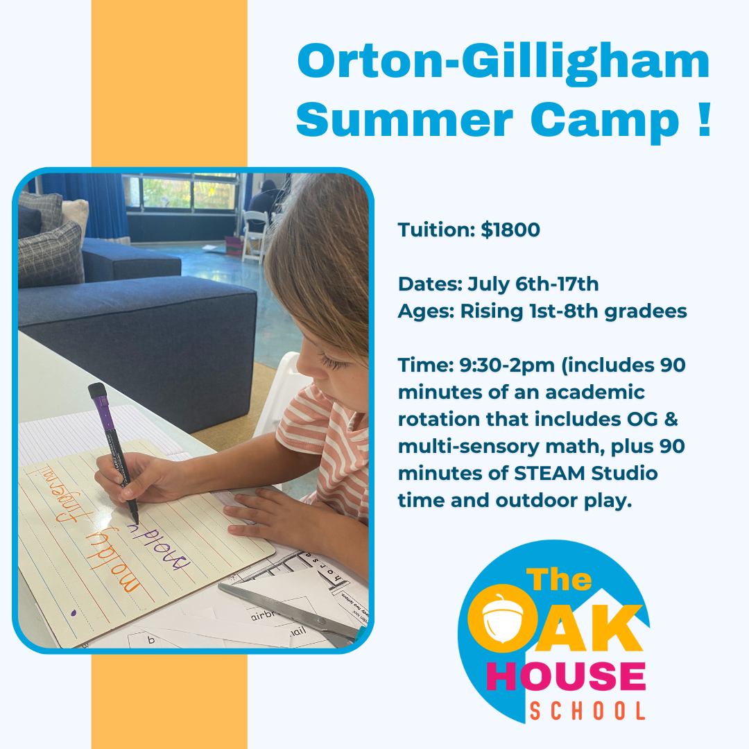 Dyslexia + Multisensory Math Camp (Two-Week Camp)