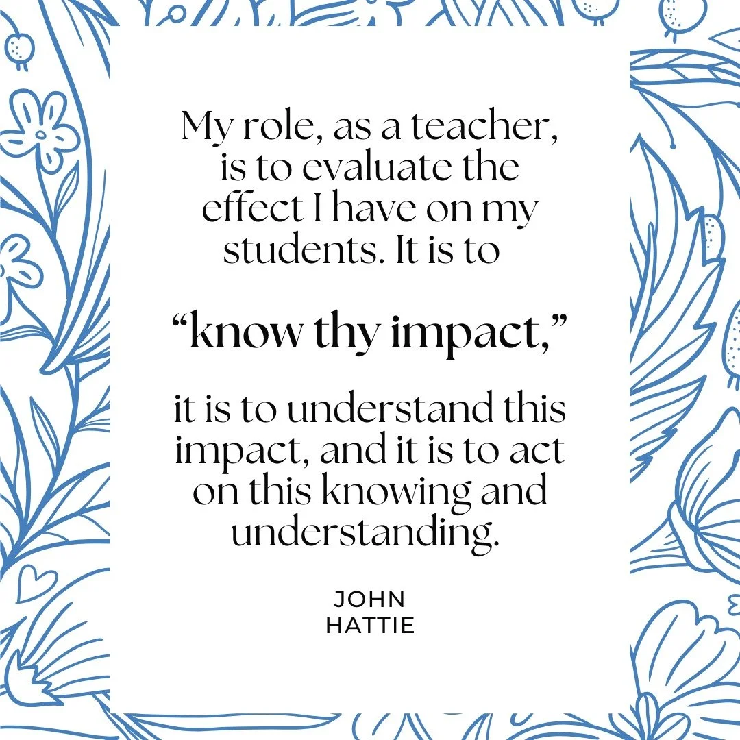John Hattie points out that teacher expertise is often undervalued because it’s hard to see.
One way to make expert teaching more visible is to define it through clear, reflective practices: using evidence of student learning, collaborating w