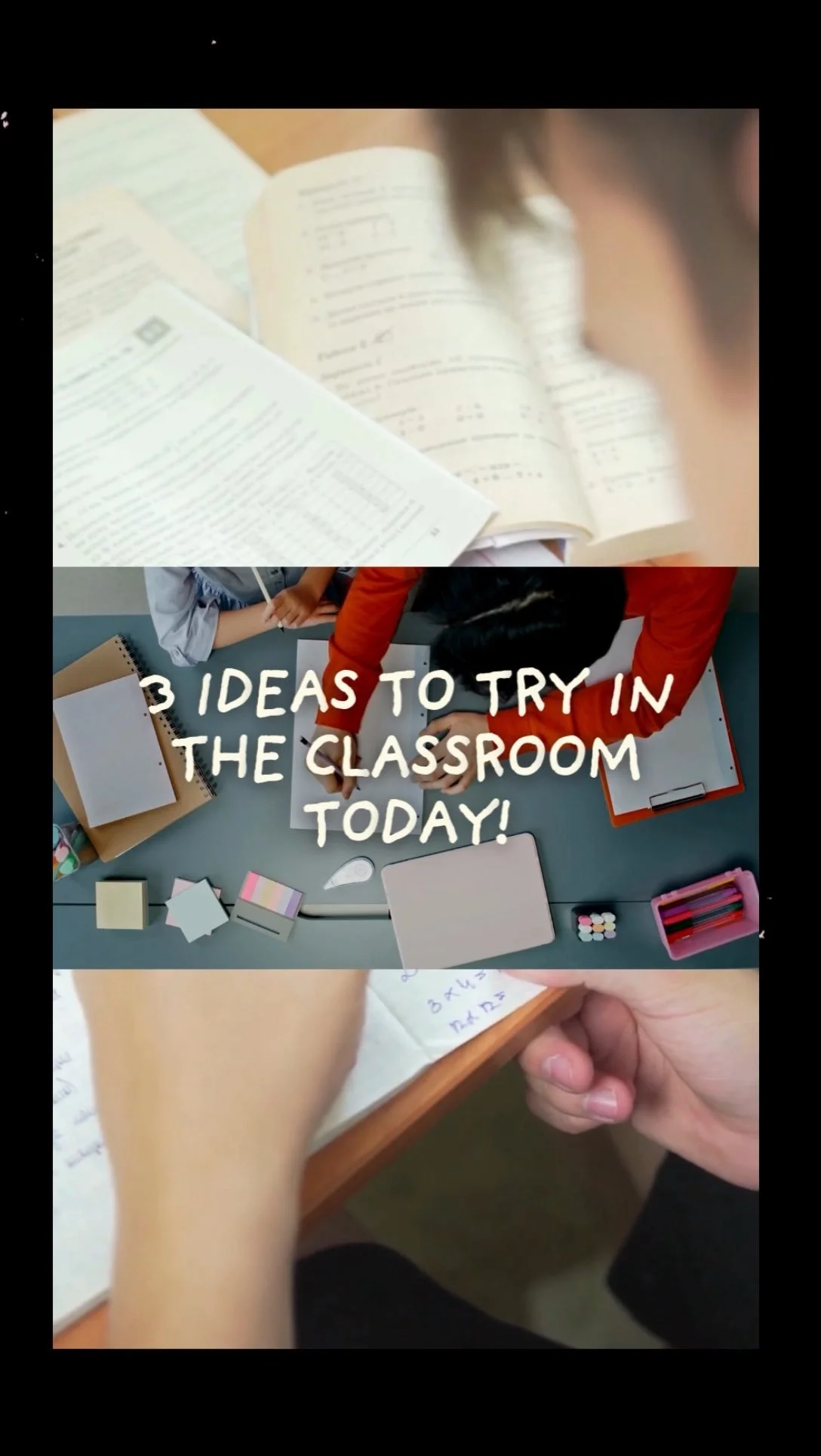 Strategy roundup. Three ideas you can try today.
⚡️Ask students to create the homework.
⚡️Mix up the feedback process to increase engagement.
⚡️Try a group exit ticket.
#teachingideas #teachingstrategies #instructionaldesign #formativeassessment