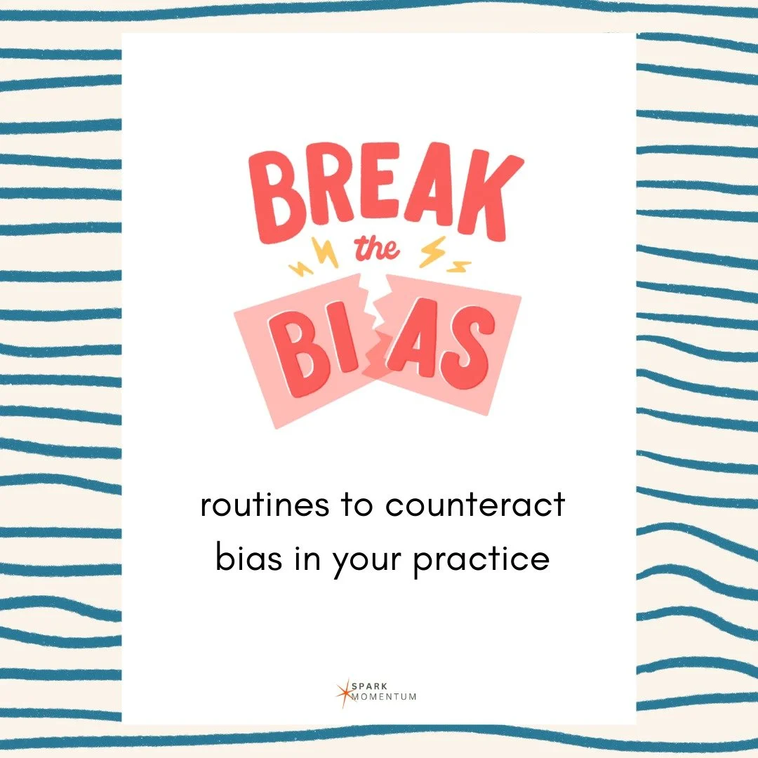 Combating bias in the classroom takes both awareness AND intentional systems.

By building in routines for reflection, evidence-gathering, and other bias-reducing strategies, teachers create conditions where fewer assumptions take hold. 

Strong syst