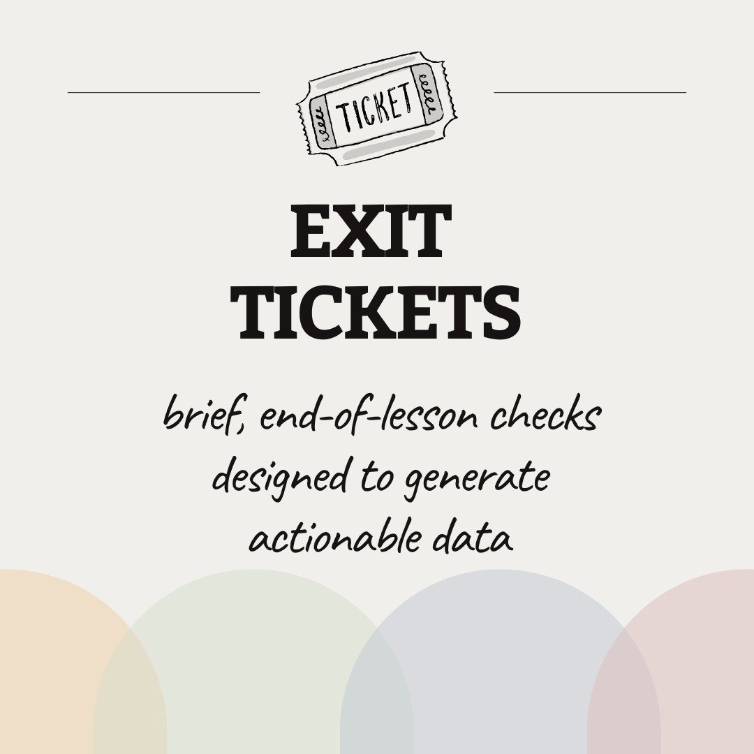 Exit tickets are most useful when they&rsquo;re quick and focused.

Try 2&ndash;3 targeted questions to find out what students understood from the lesson.

#exittickets #instructionaldesign #FormativeAssessment #teachingideas