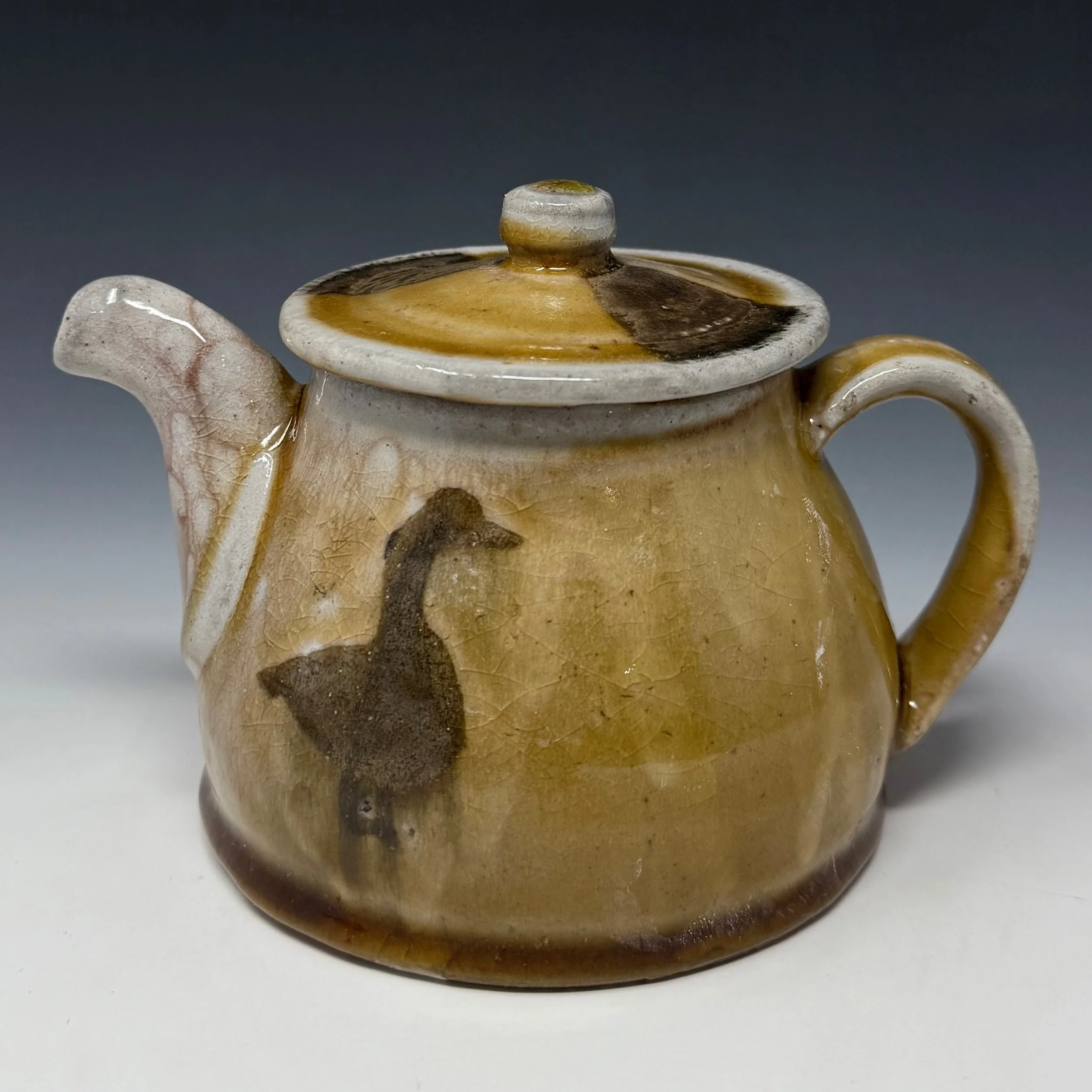 Goose Teapot, Soda Fired Stoneware, 4.5" x 6.5" x 5", 2026