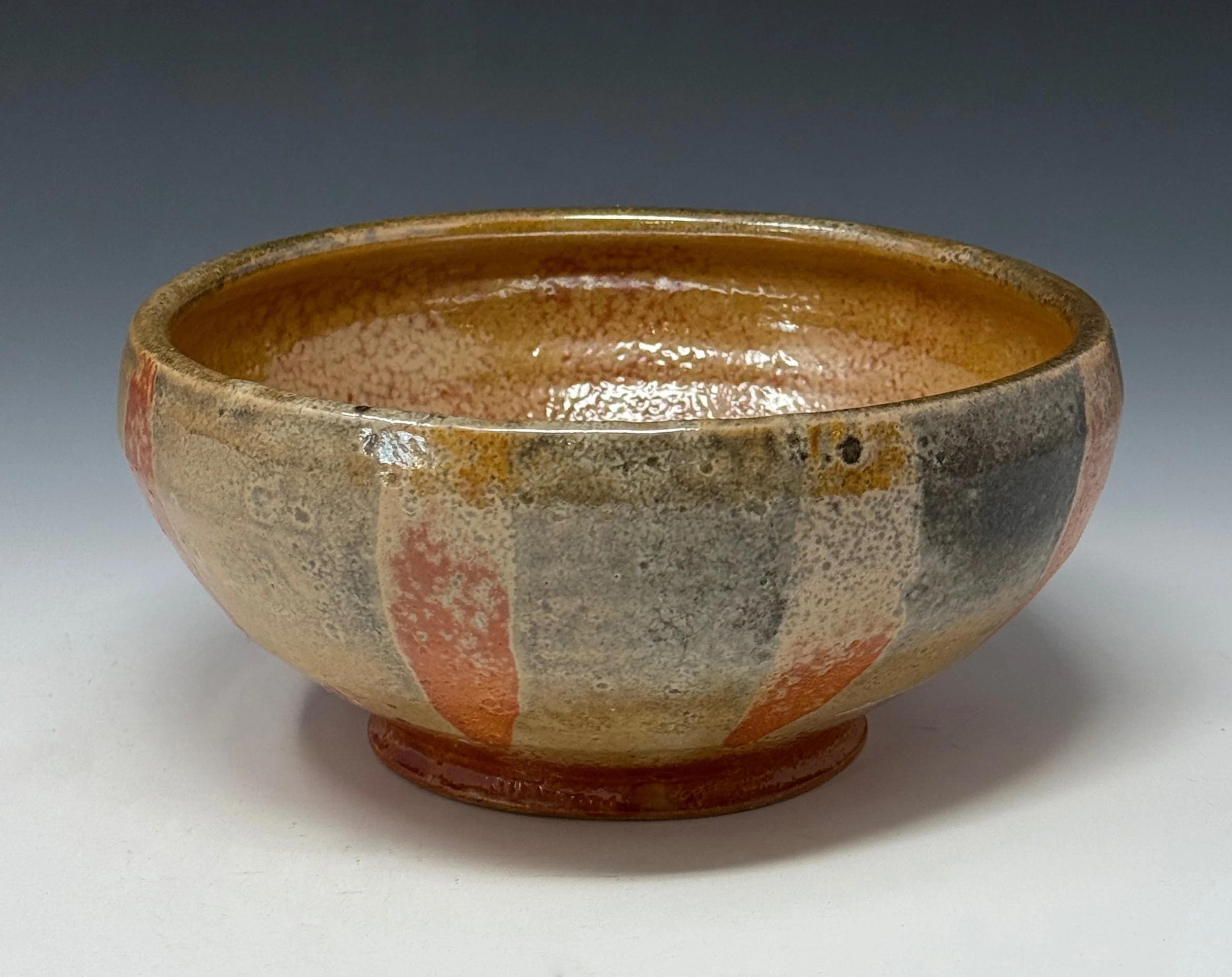 Bowl, Reduction Fired Stoneware, 3.75" x 6" x 6", 2025