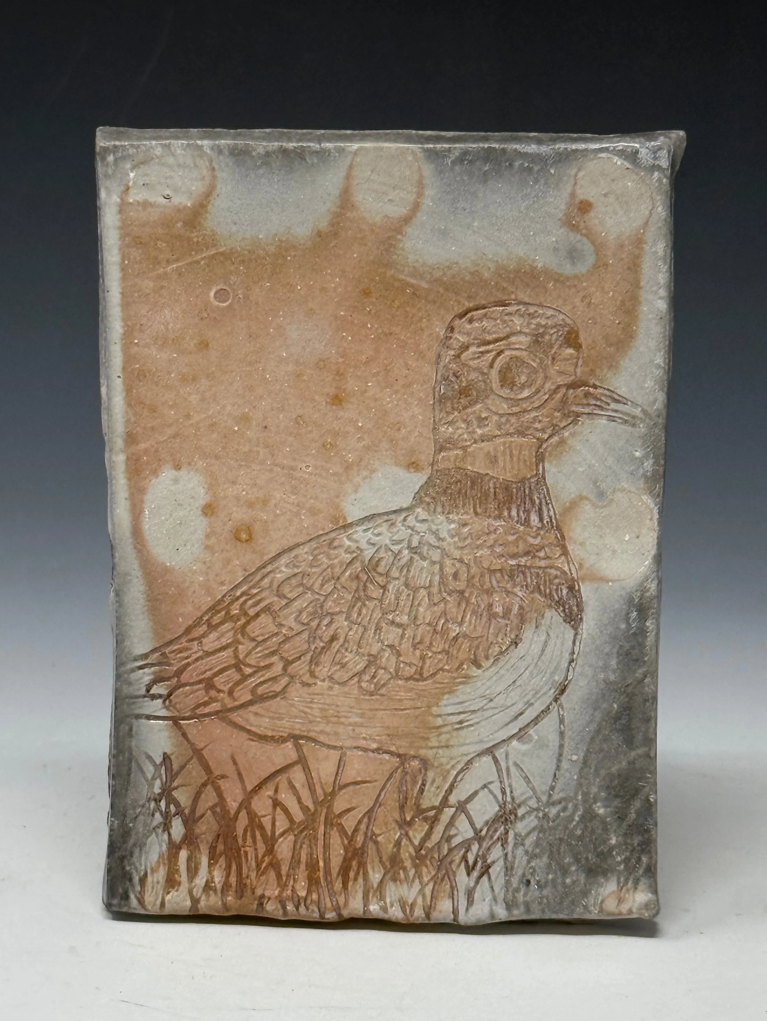 Killdeer, Reduction Fired Stoneware, 4" x 6", 2026