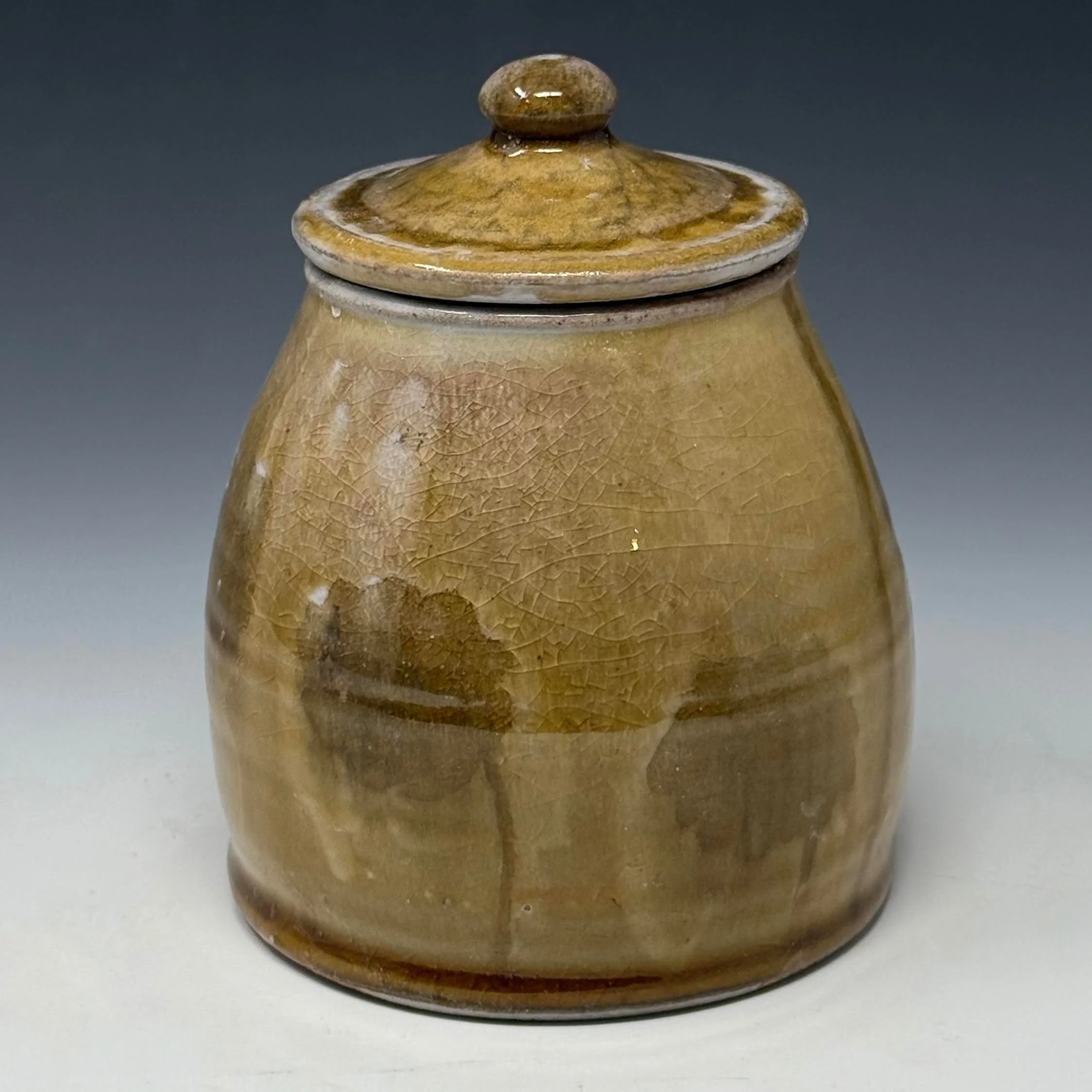 Flower Jar, Soda Fired Stoneware, 5.5" x 4.5" x 4.5", 2026
