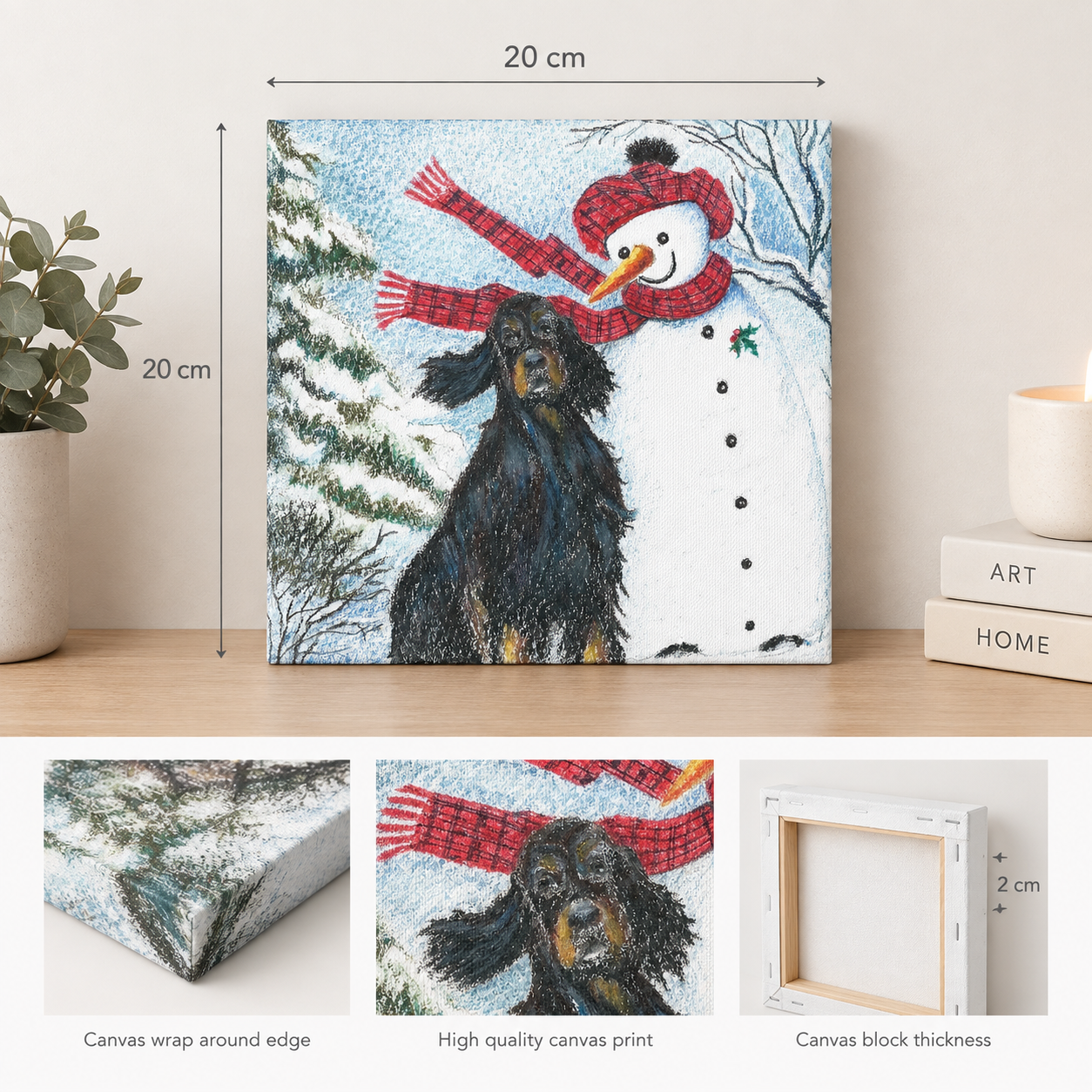 Yvette Vinall print - Gordon Setter