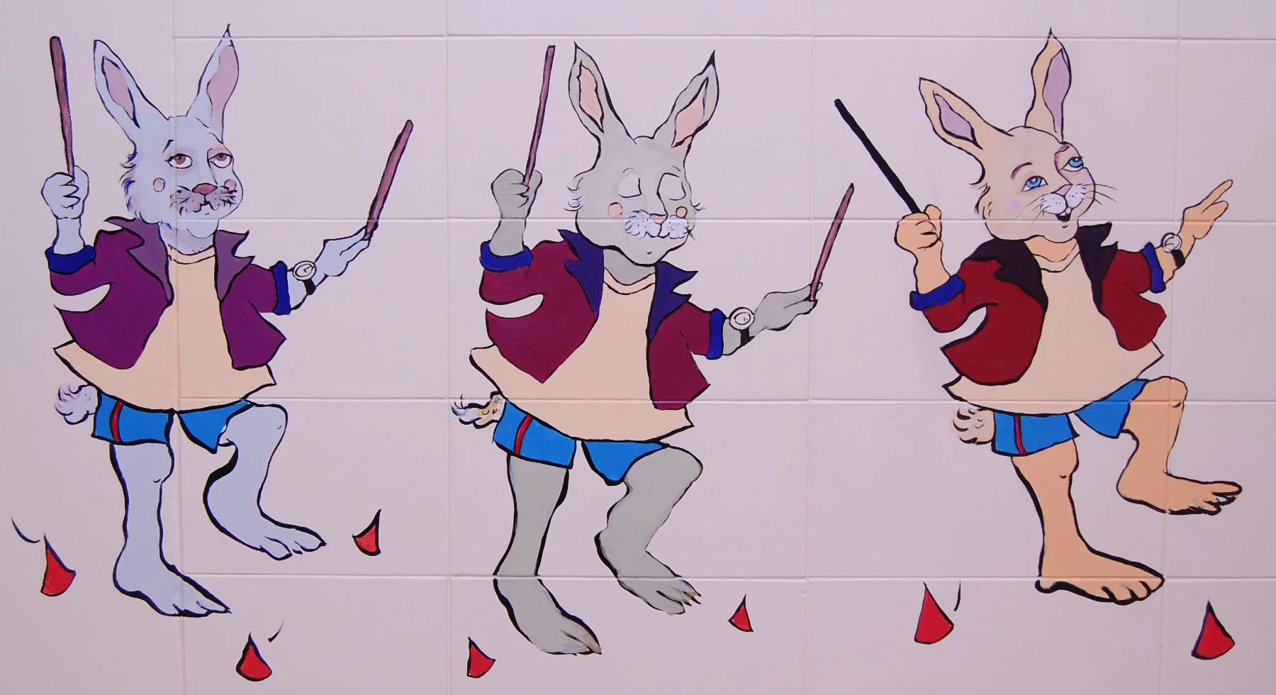 glenrose mural rabbits conducting.jpg