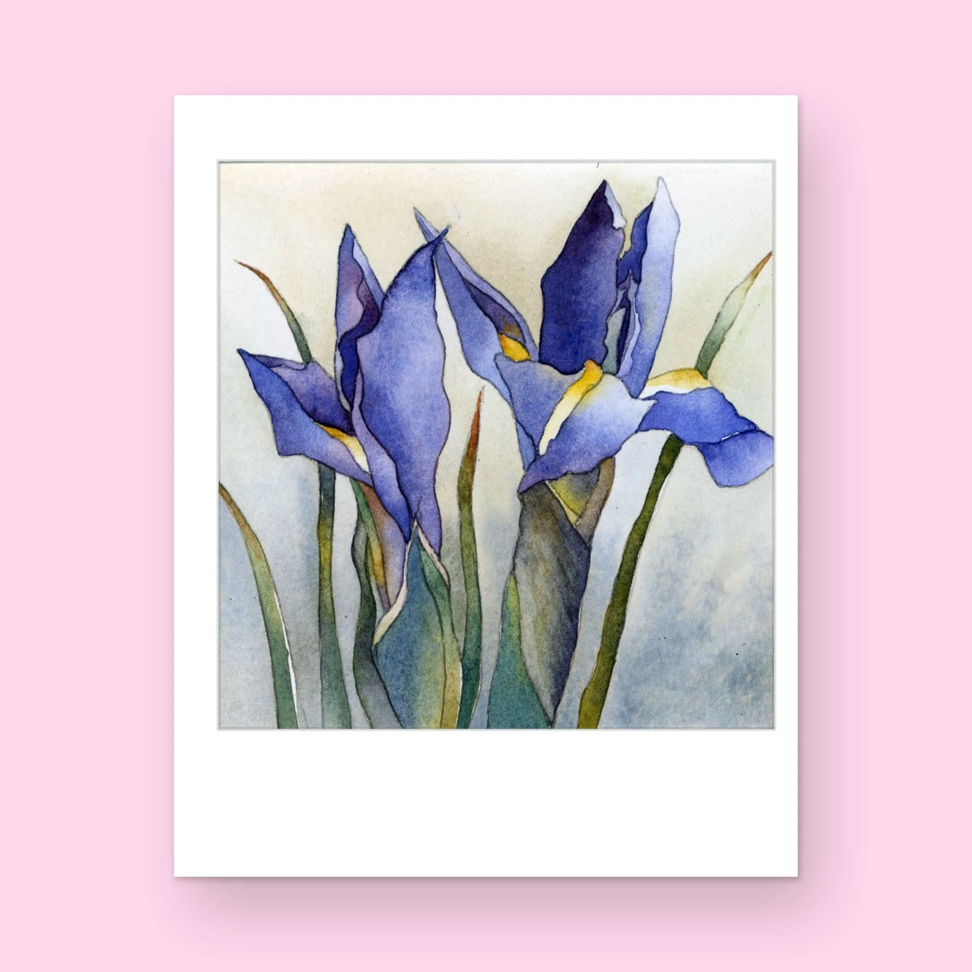Irises Side by Side Card
