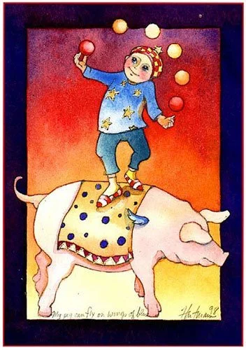 Watercolor © 1998 Personal collection