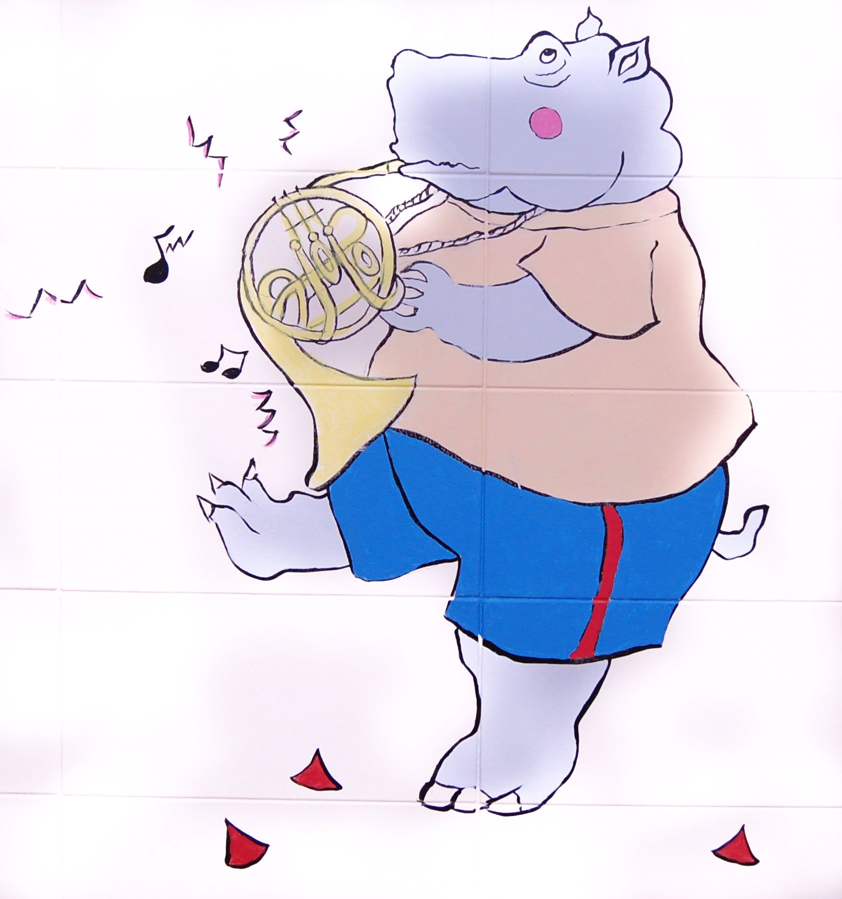 glenrose mural hippo with french horn.jpg