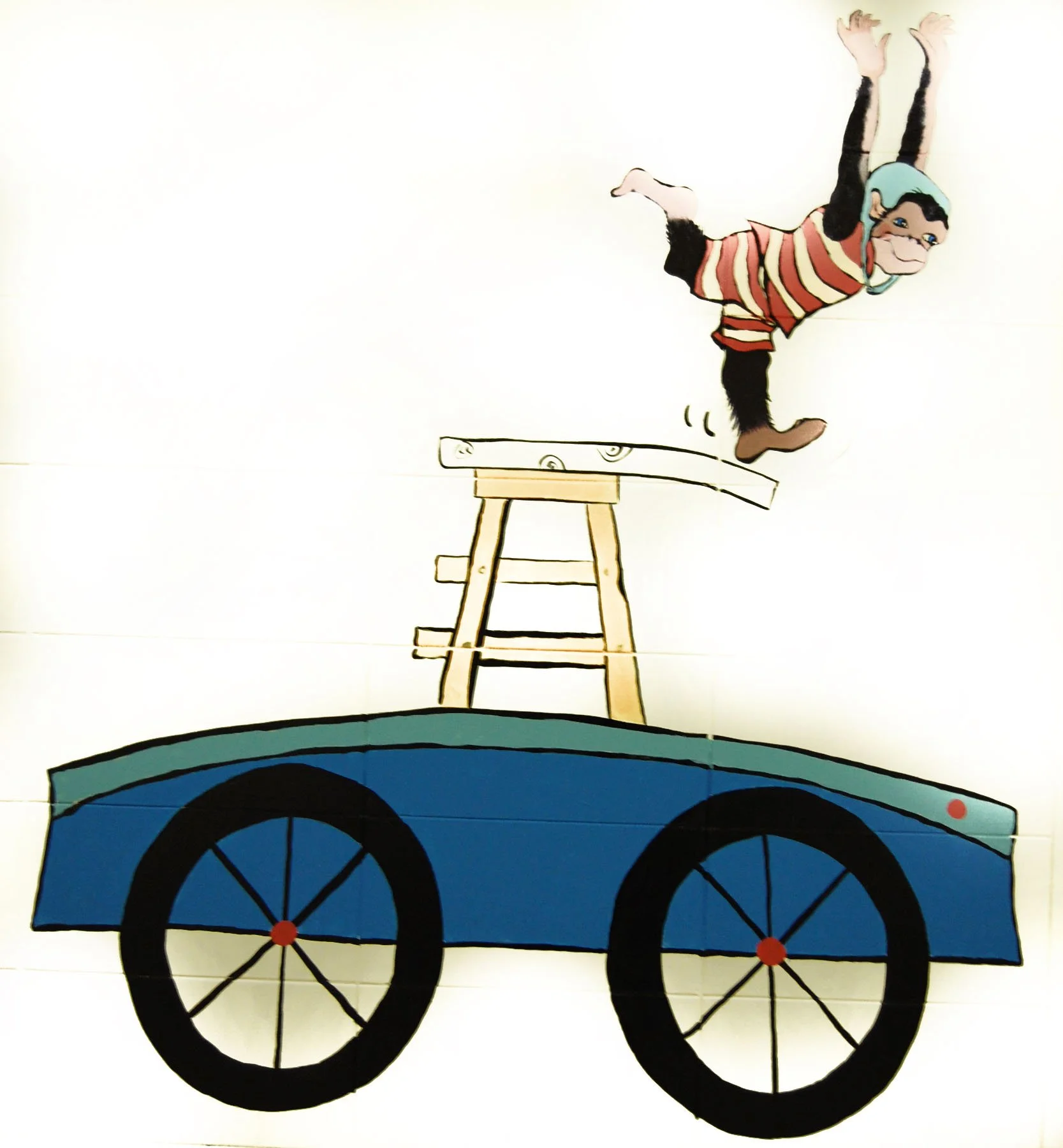 glenrose mural monkey diving.jpg