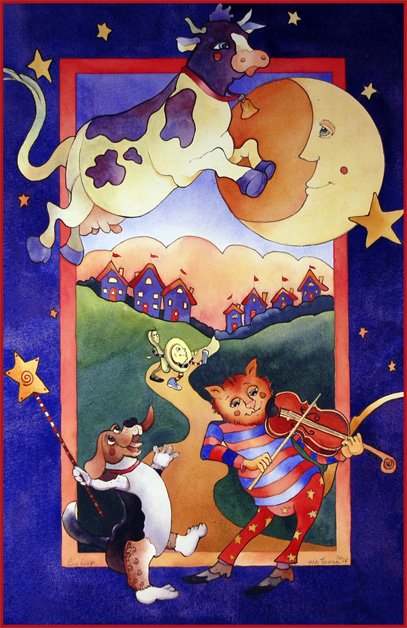 Big Leap, Watercolor on winsor-newton paper, 14" x 22"