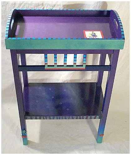 Tray table: 29"h x 19-3/8"w x 11"d Tray: 3.5"h x 20.5"w x 12.25"d
