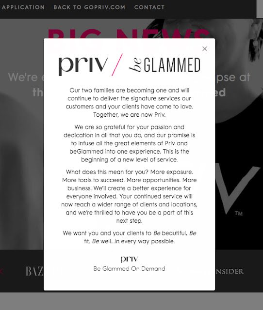 PRIV: Brand merger messaging for subscribers.