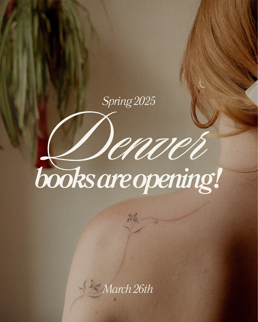Eeek!! I can't wait to connect and create with all you beautiful people so soon! 

April 8th-22nd
May 16th-30th
June 15th-26th 

Books opening + new booking website launching March 26th 🤍 link will be in bio! 

&bull;
&bull;
&bull;
#denver #colorado