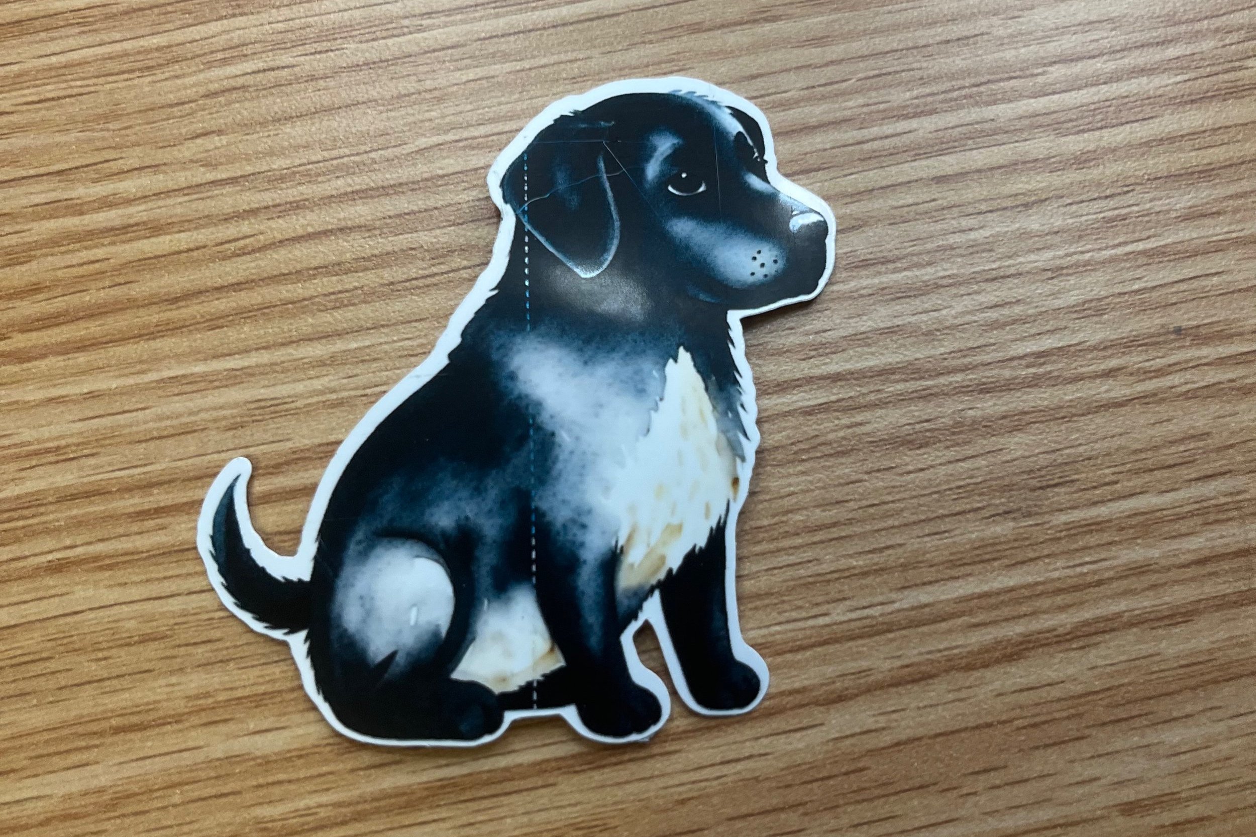 Black Lab Puppy Sticker