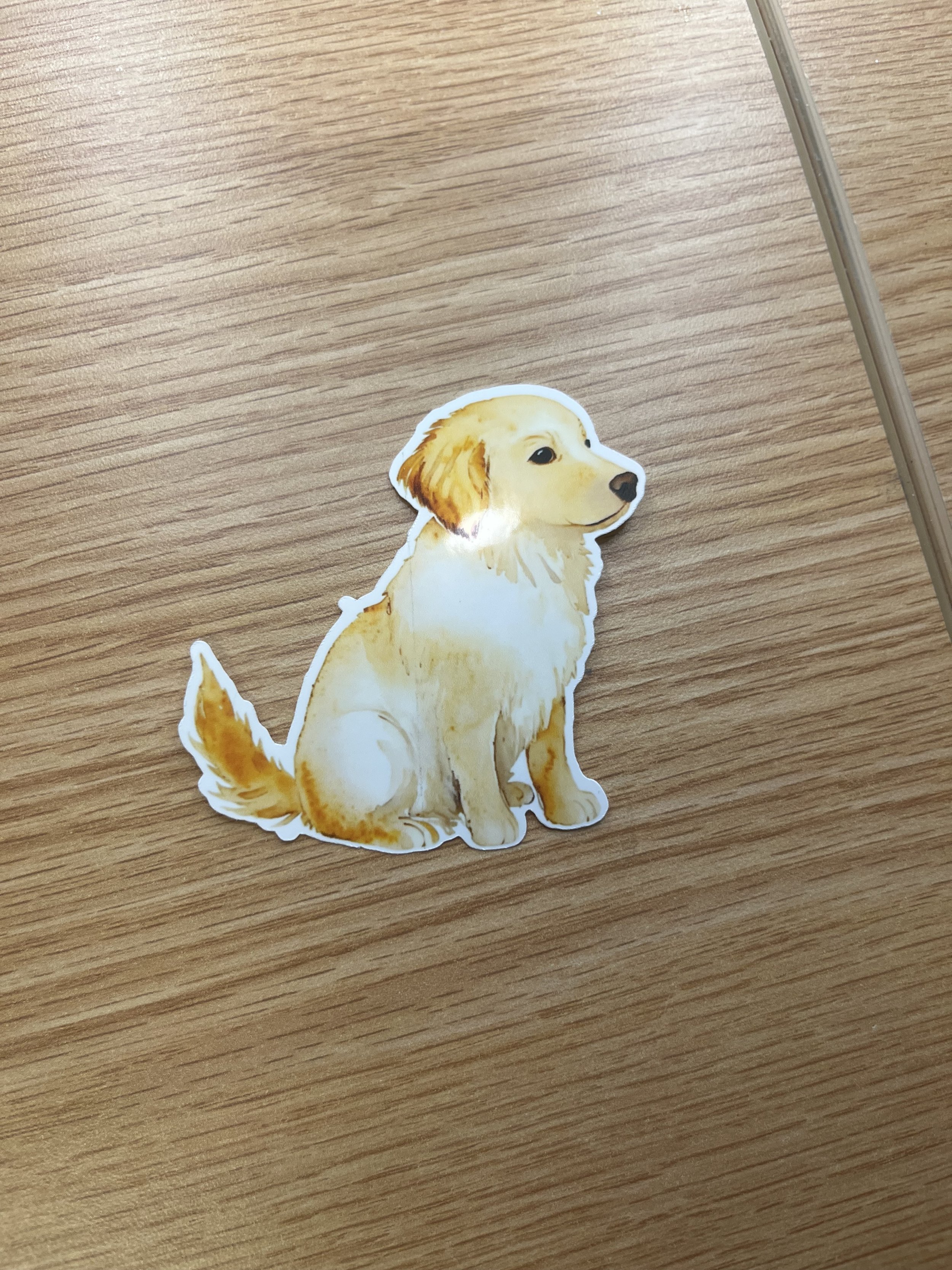 Yellow Lab Puppy Sticker