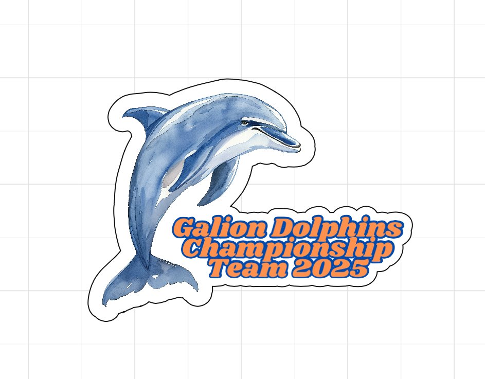 Galion Dolphins Championship Team Sticker