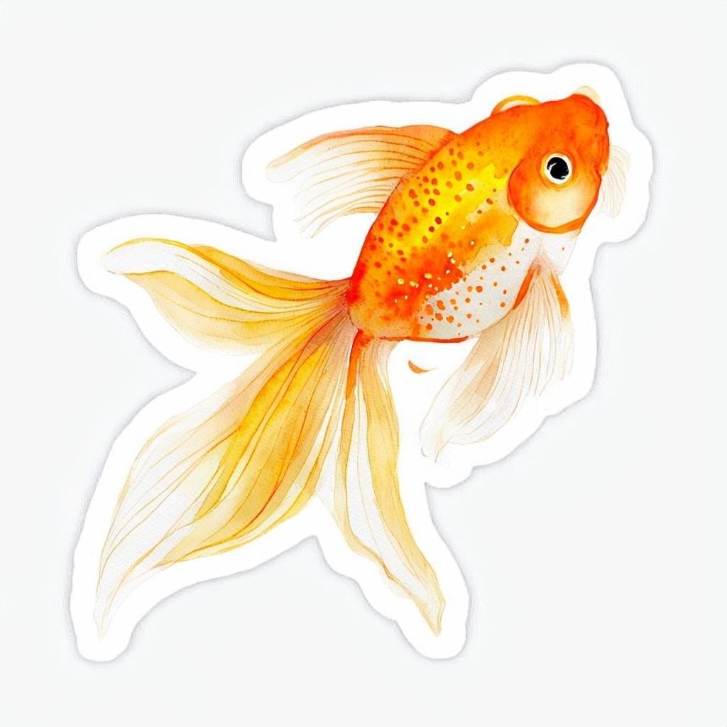 Gold Fish Sticker