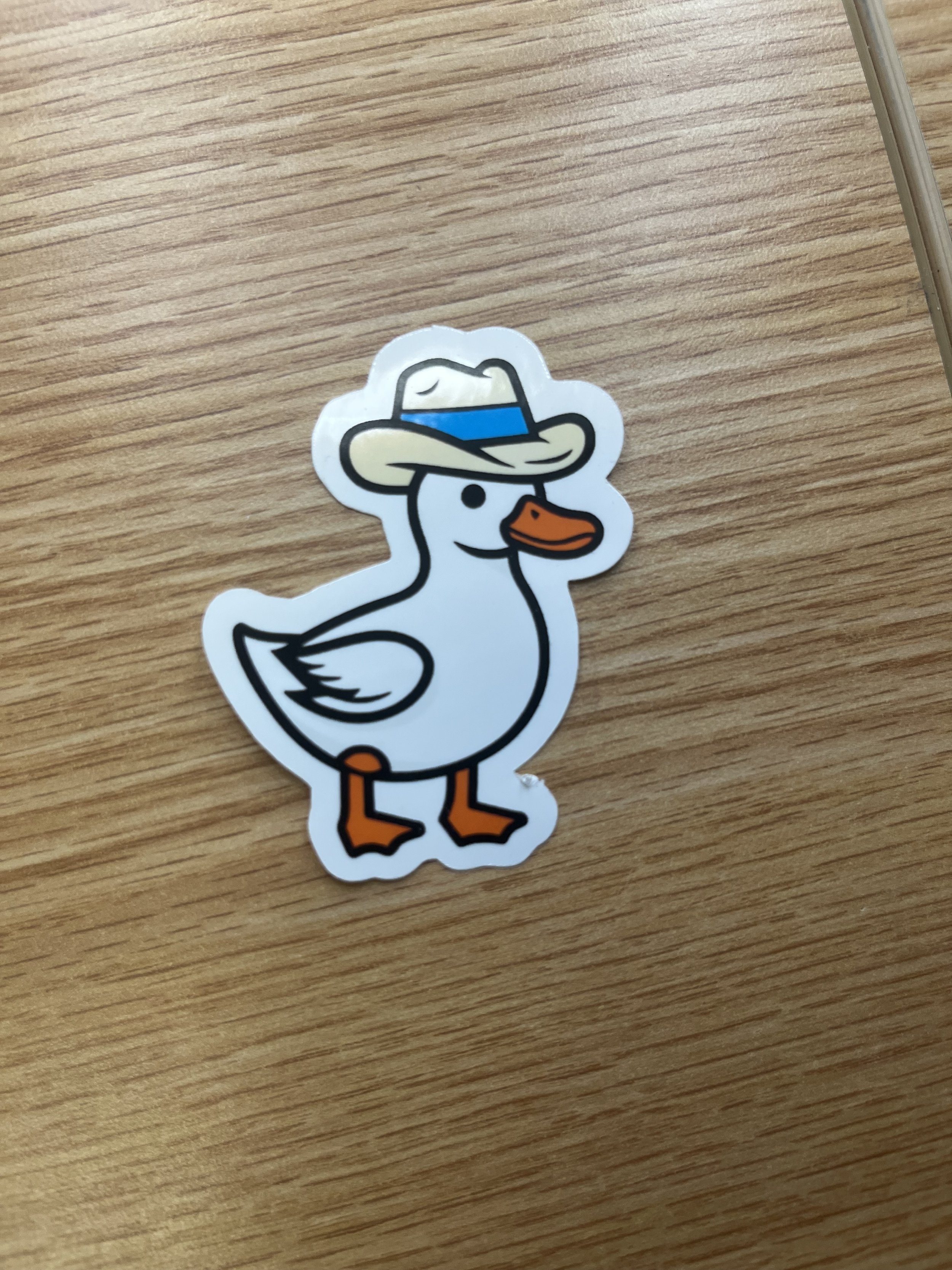 Duck With A Hat Sticker